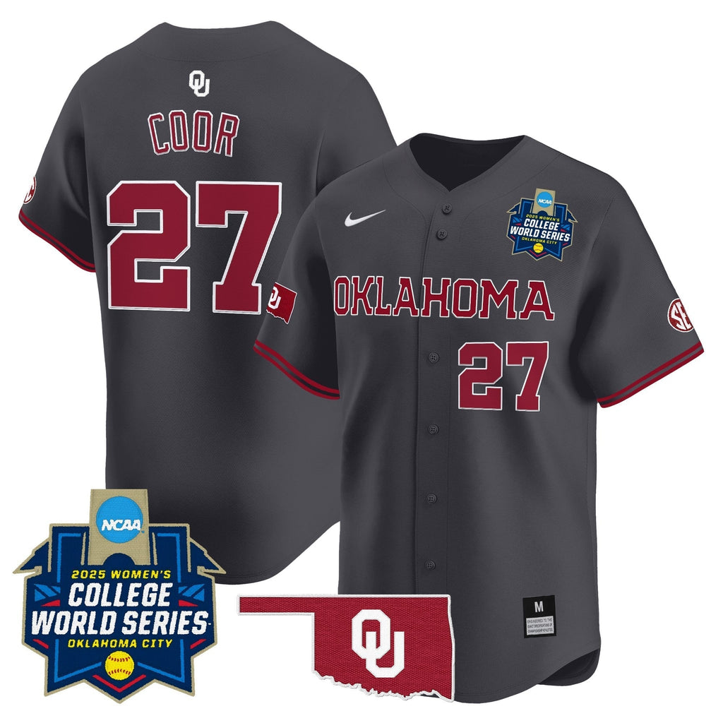 OU Softball 2025 World Series (WCWS) Vapor Premier Limited Jersey - All Stitched