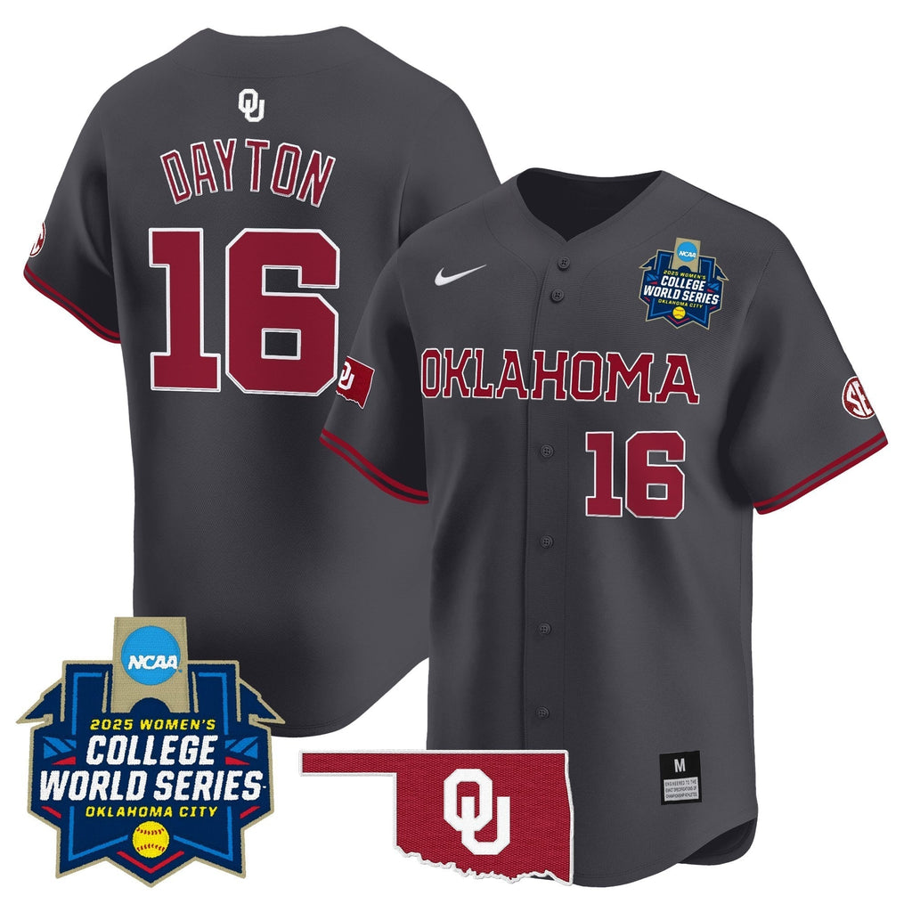 OU Softball 2025 World Series (WCWS) Vapor Premier Limited Jersey - All Stitched