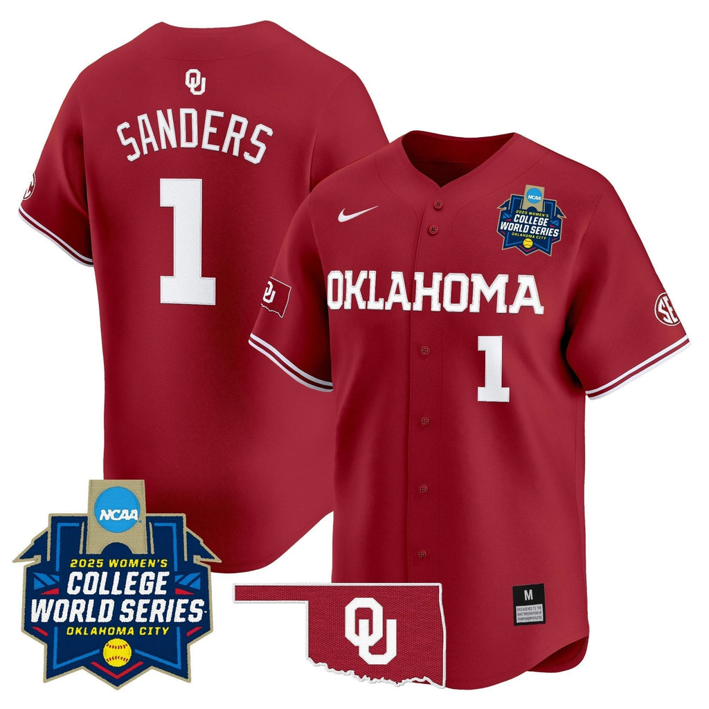 OU Softball 2025 World Series (WCWS) Vapor Premier Limited Jersey - All Stitched