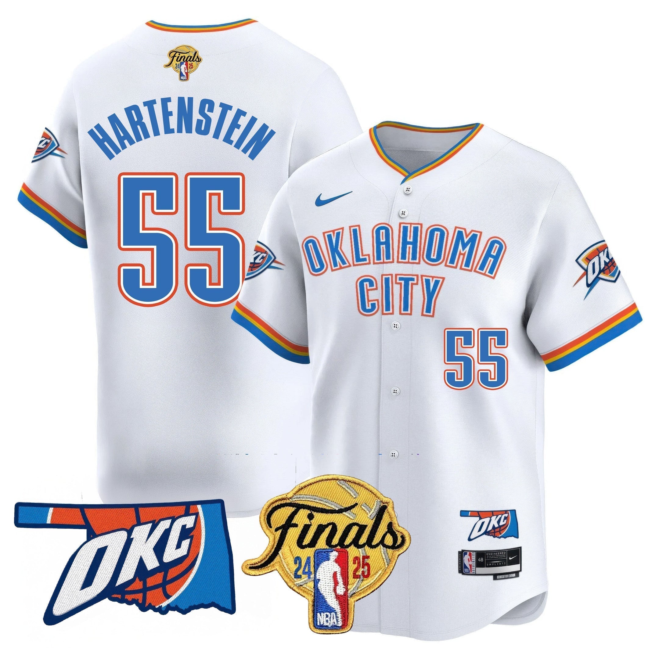 OKC Baseball Jersey - Final Patch - All Stitched