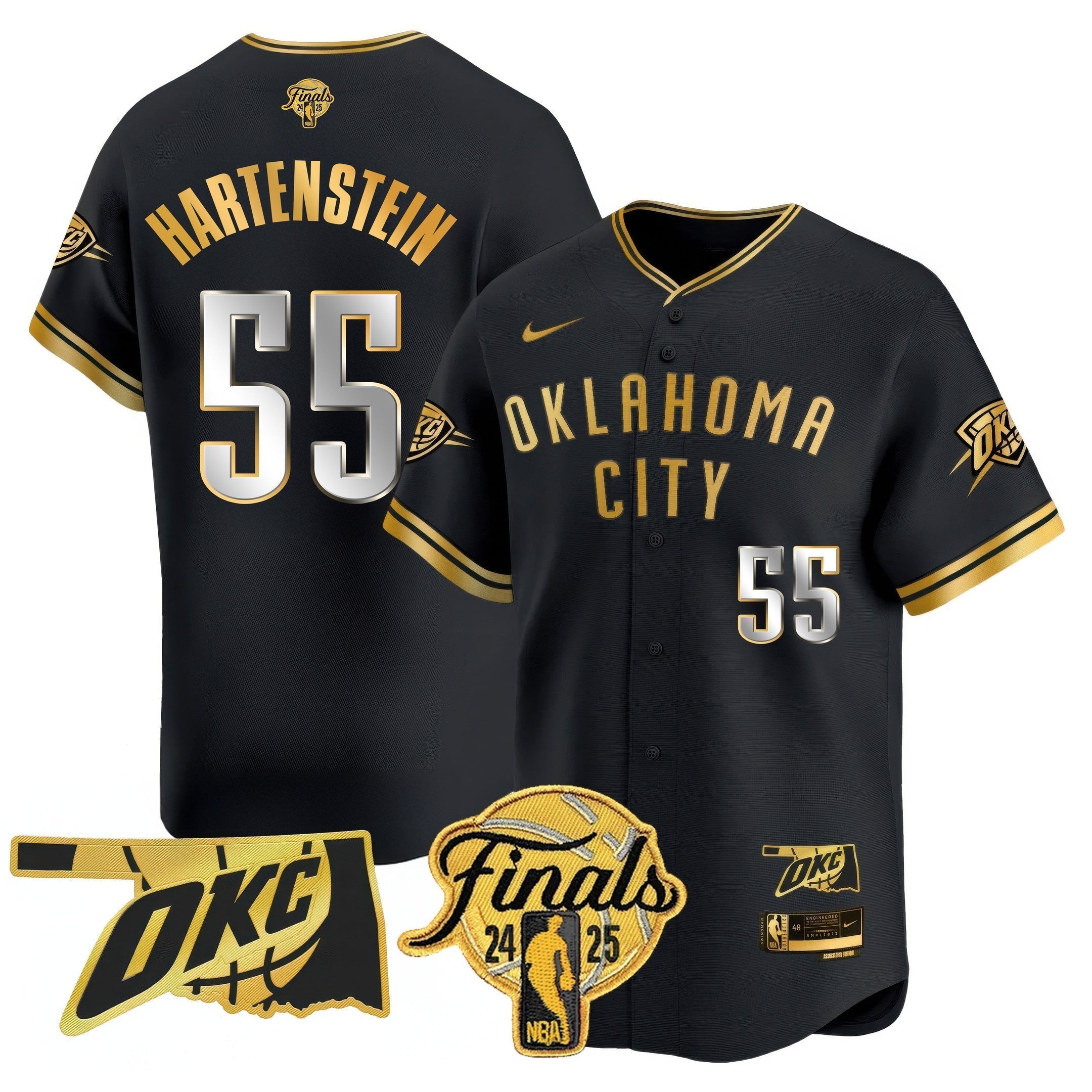 OKC Baseball Jersey - Final Patch - All Stitched