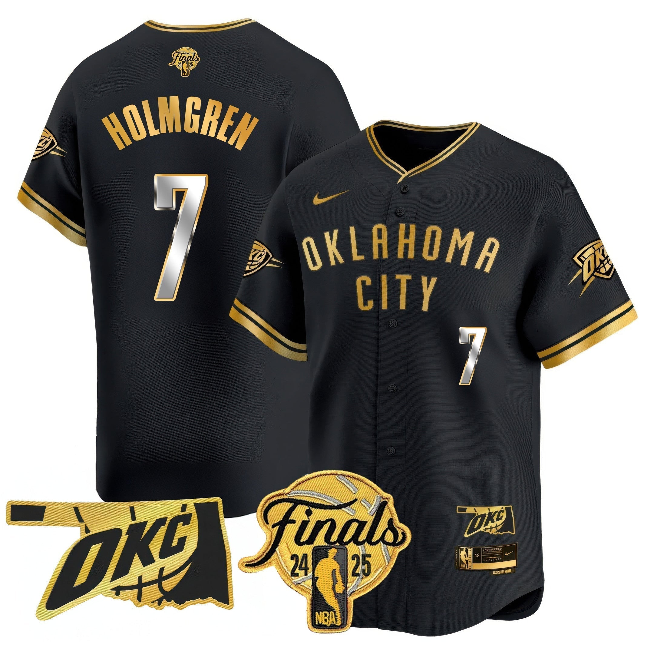 OKC Baseball Jersey - Final Patch - All Stitched