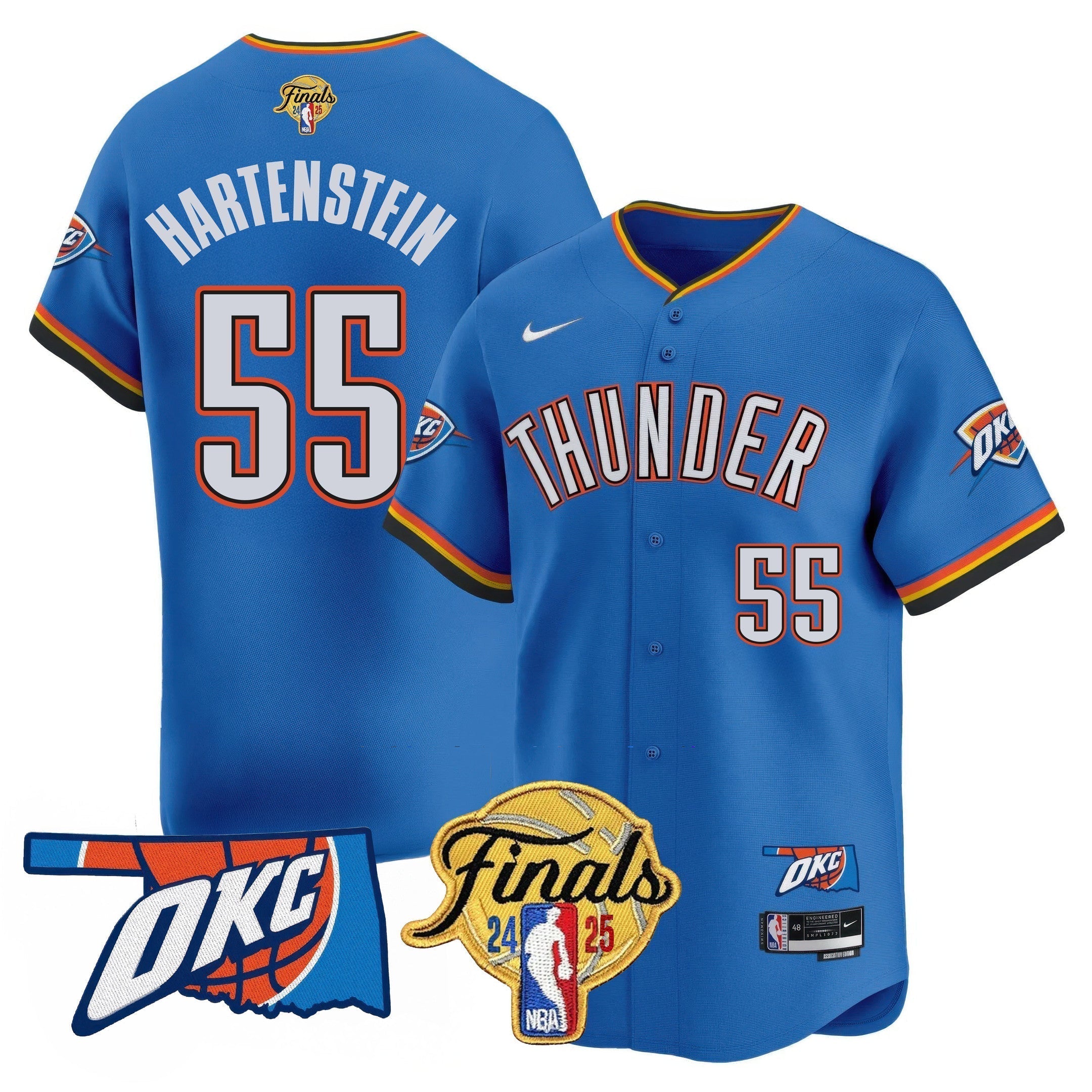 OKC Baseball Jersey - Final Patch - All Stitched
