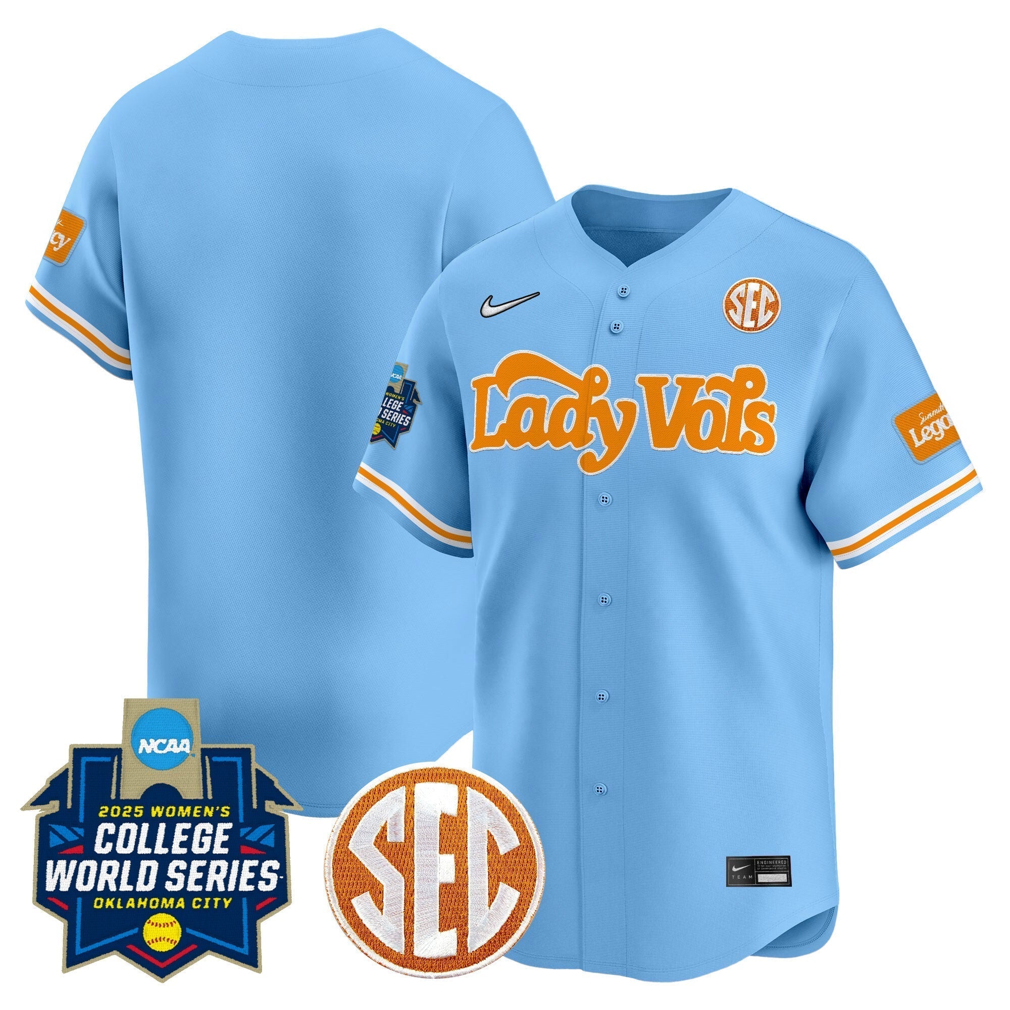 TENN Softball 2025 World Series (WCWS) Vapor Premier Limited Jersey - All Stitched