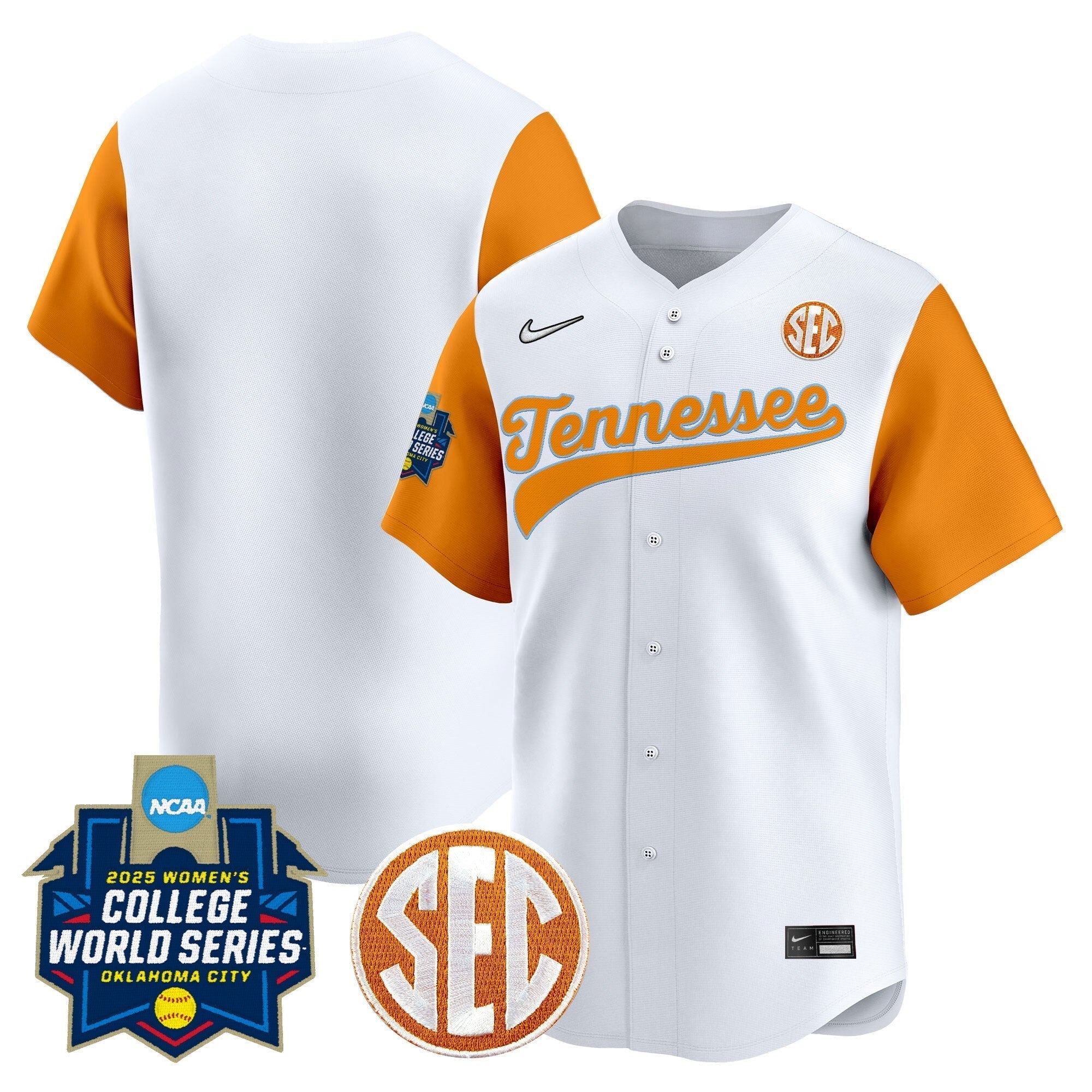 TENN Softball 2025 World Series (WCWS) Vapor Premier Limited Jersey - All Stitched
