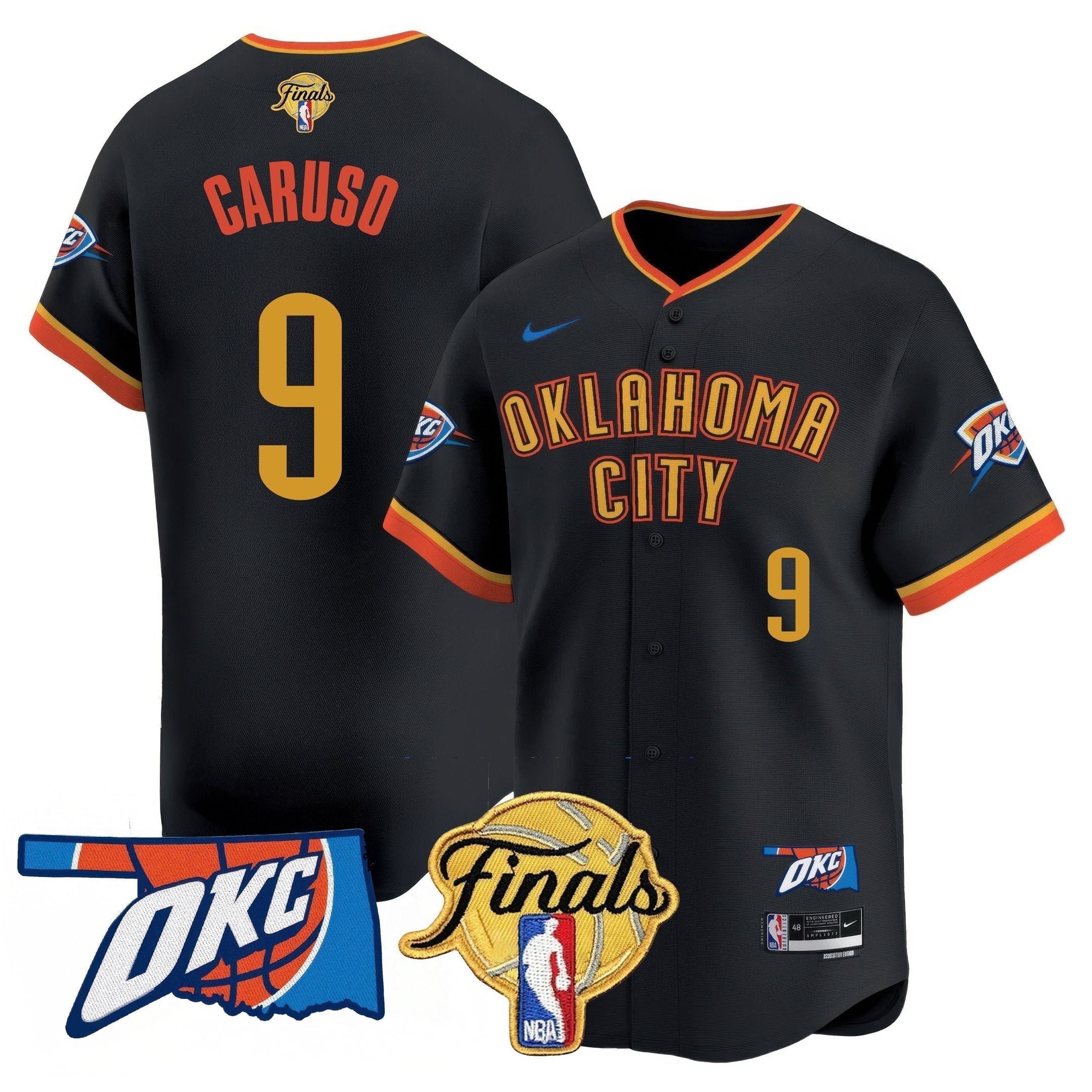 OKC Baseball Jersey - Final Patch - All Stitched