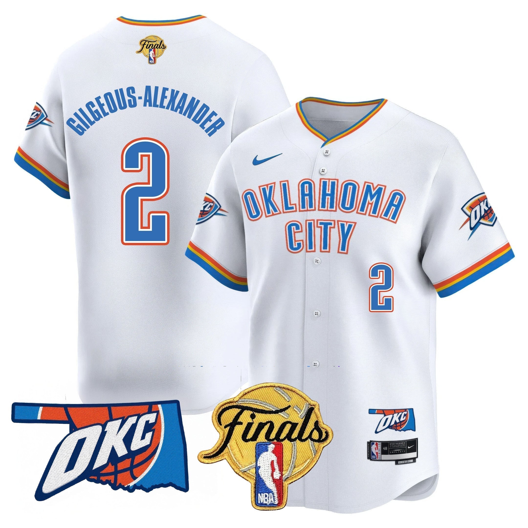 OKC Baseball Jersey - Final Patch - All Stitched