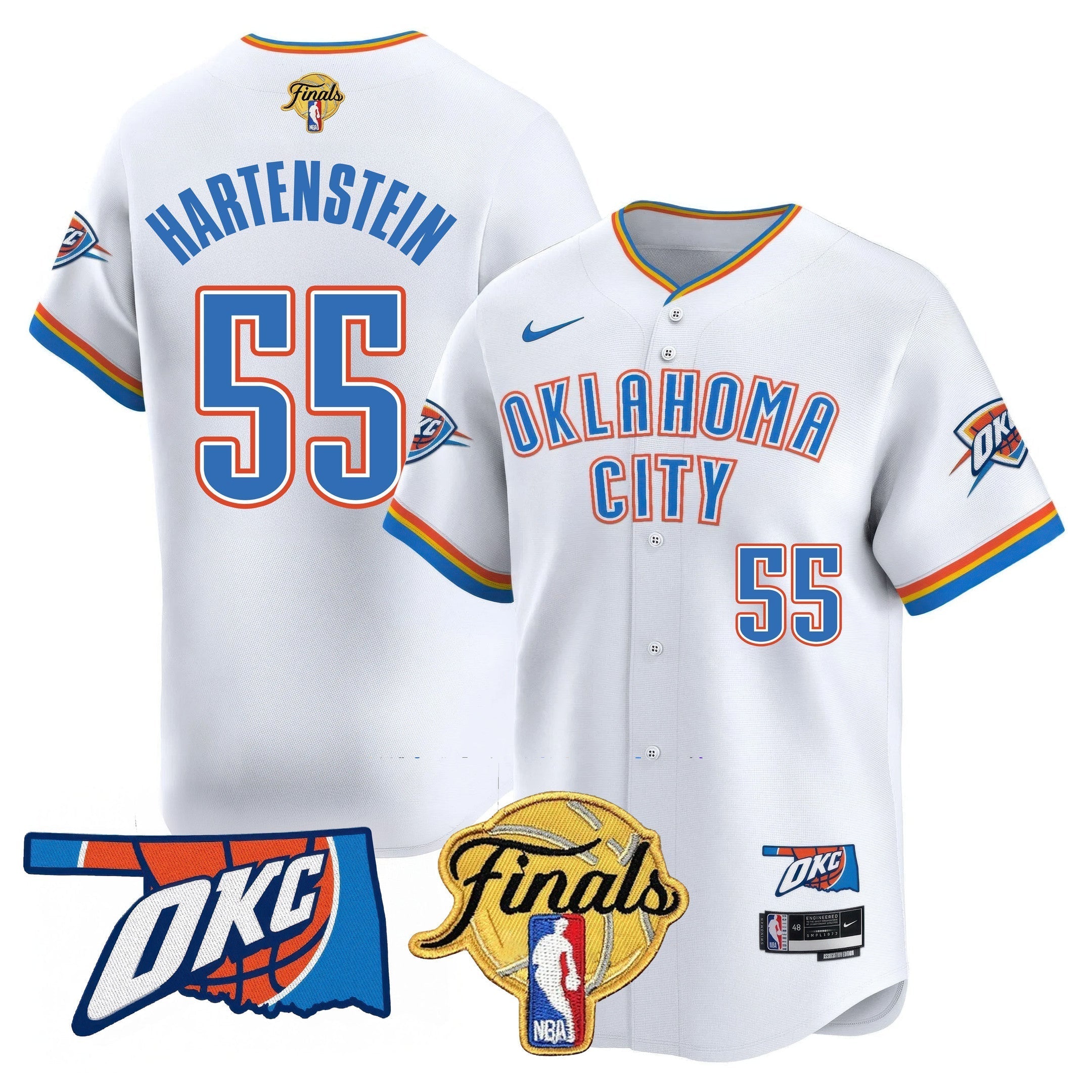 OKC Baseball Jersey - Final Patch - All Stitched
