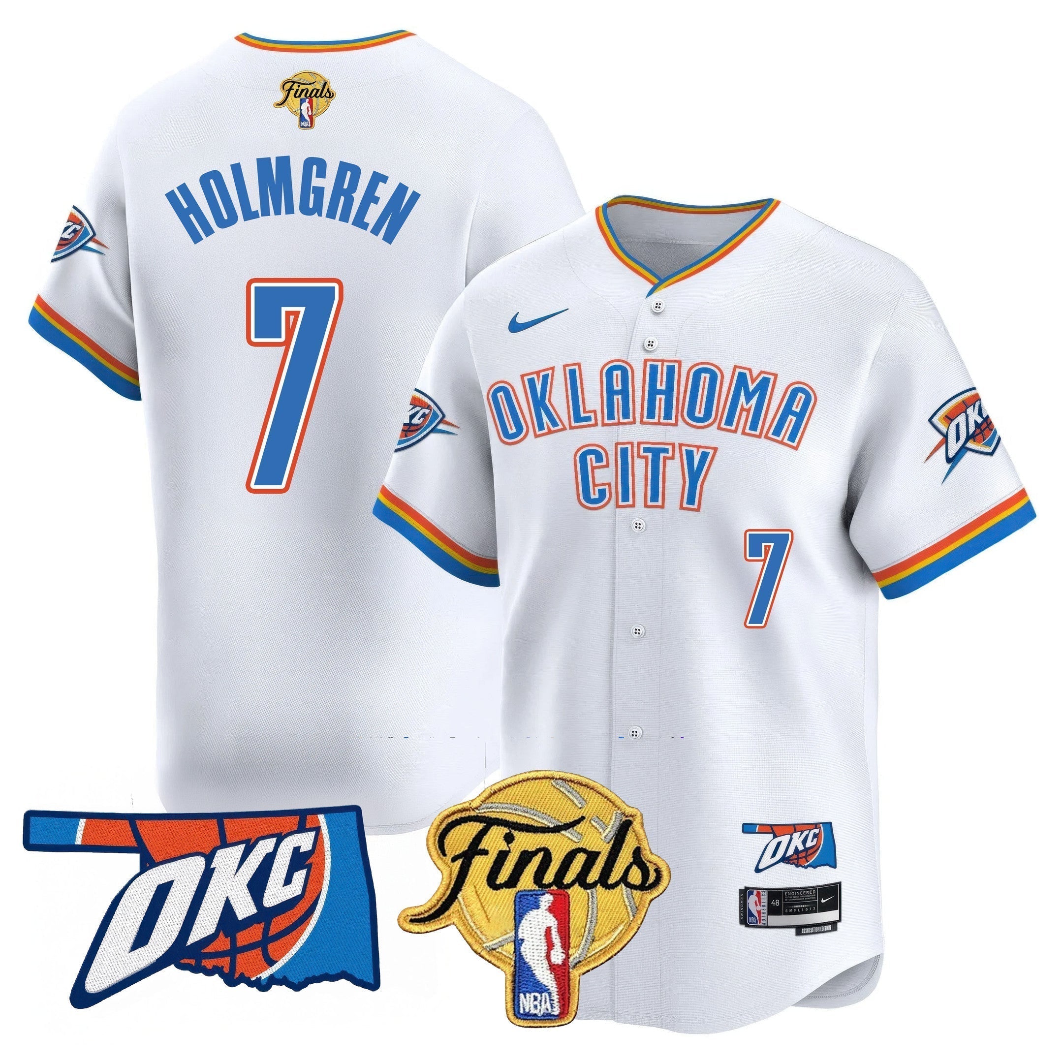 OKC Baseball Jersey - Final Patch - All Stitched