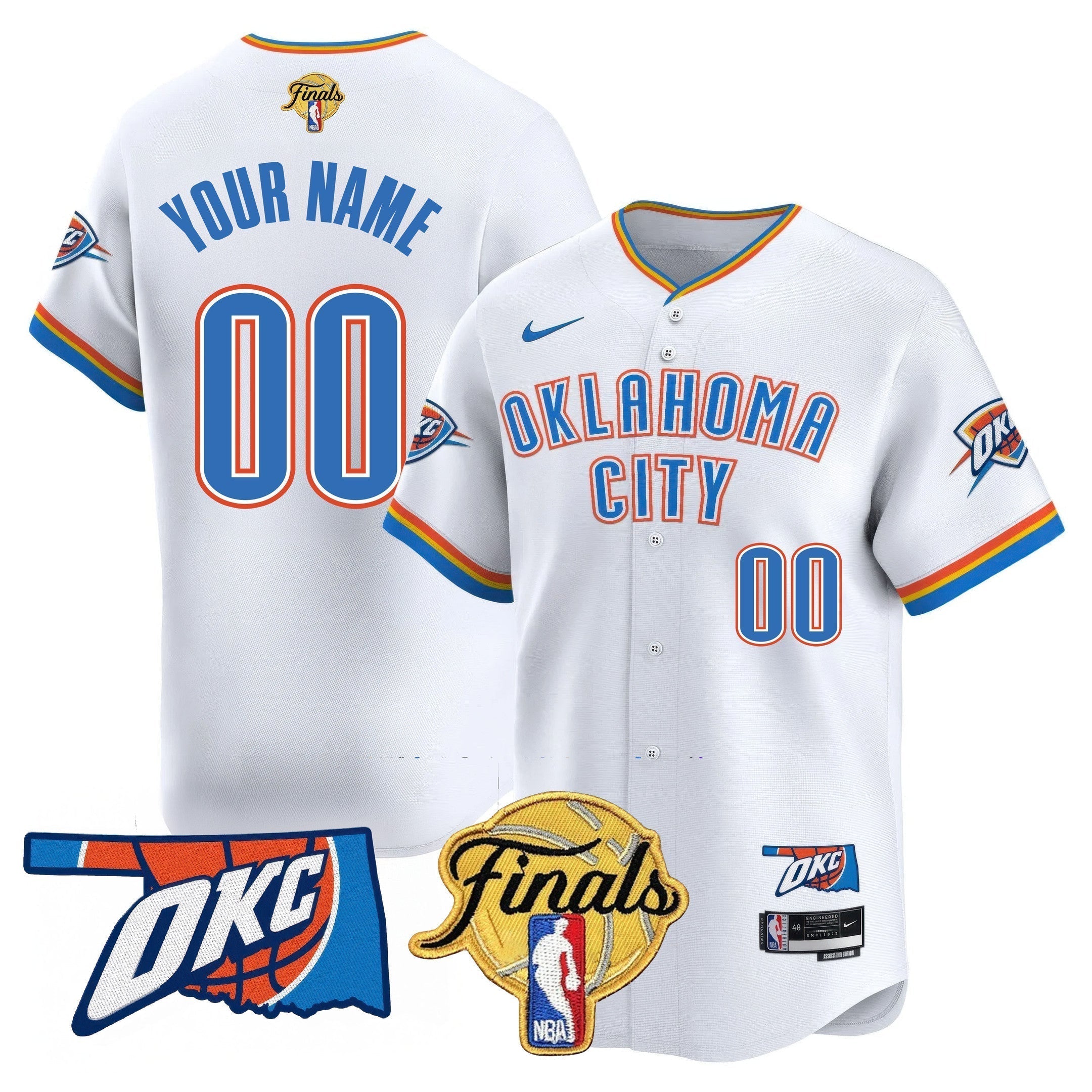 OKC Baseball Jersey - Final Patch - All Stitched