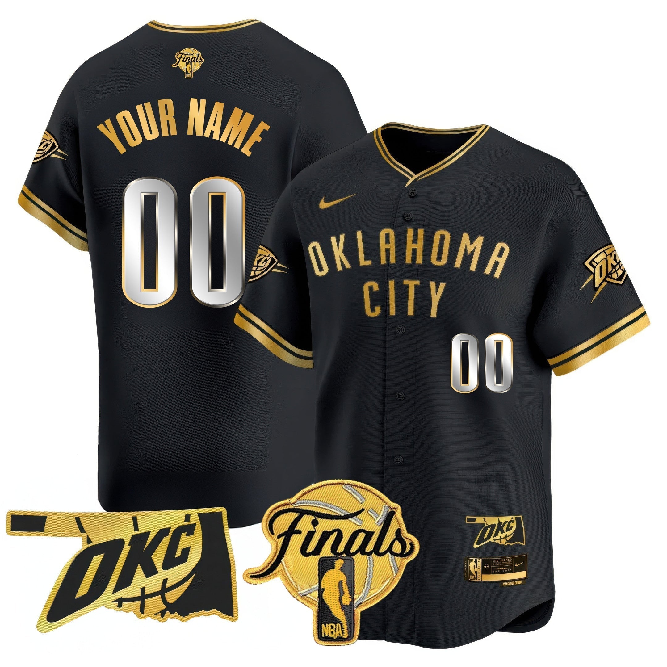 OKC Baseball Jersey - Final Patch - All Stitched