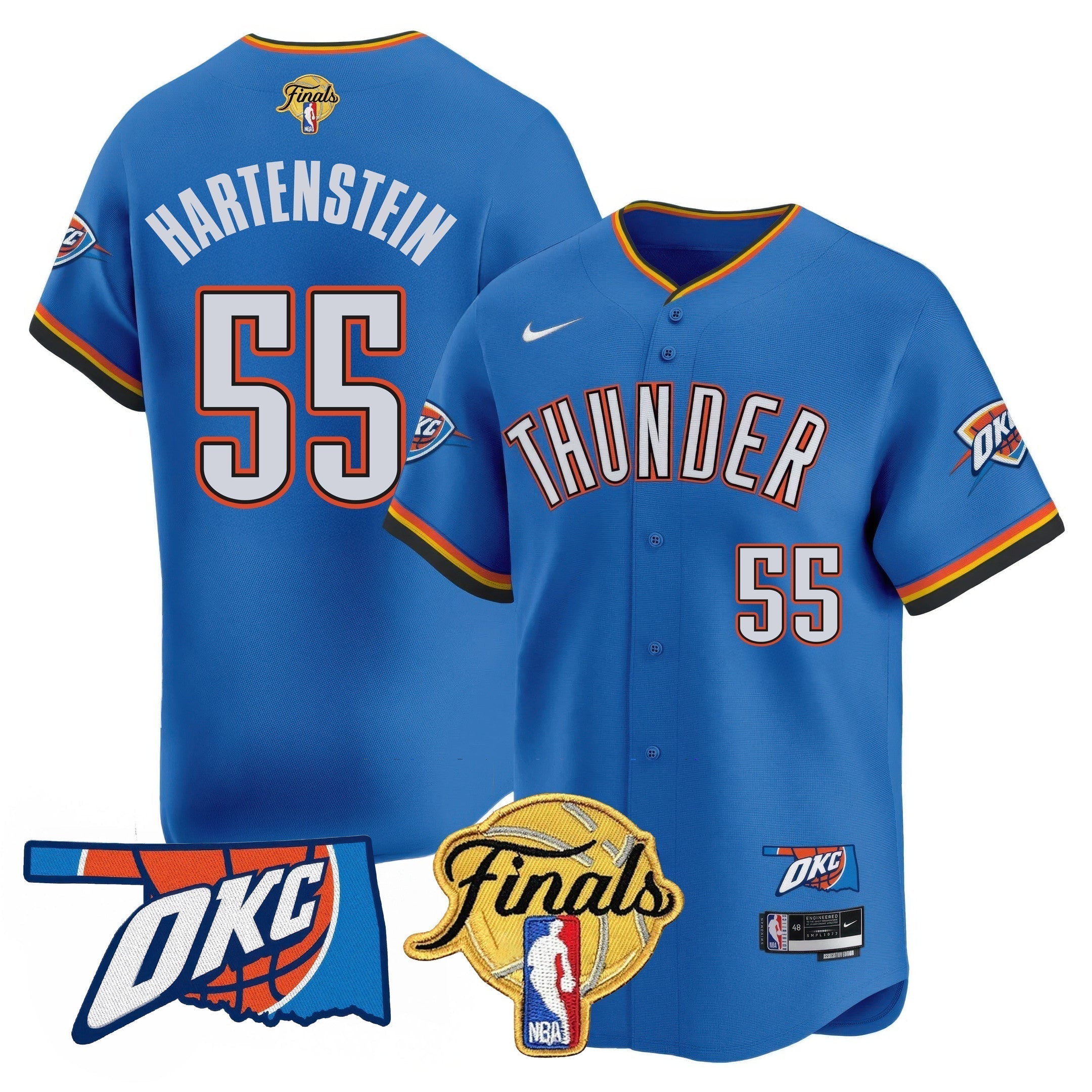 OKC Baseball Jersey - Final Patch - All Stitched