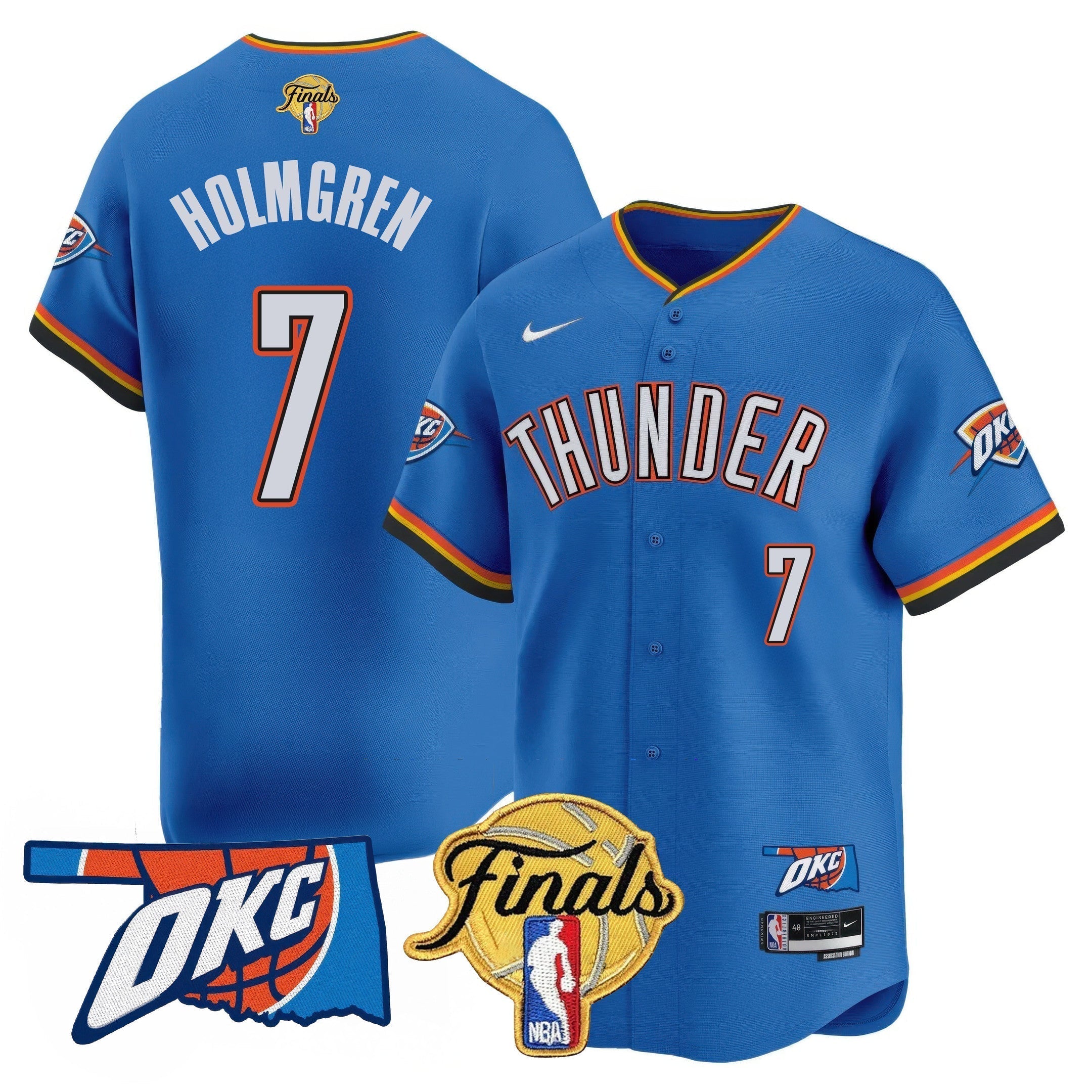 OKC Baseball Jersey - Final Patch - All Stitched