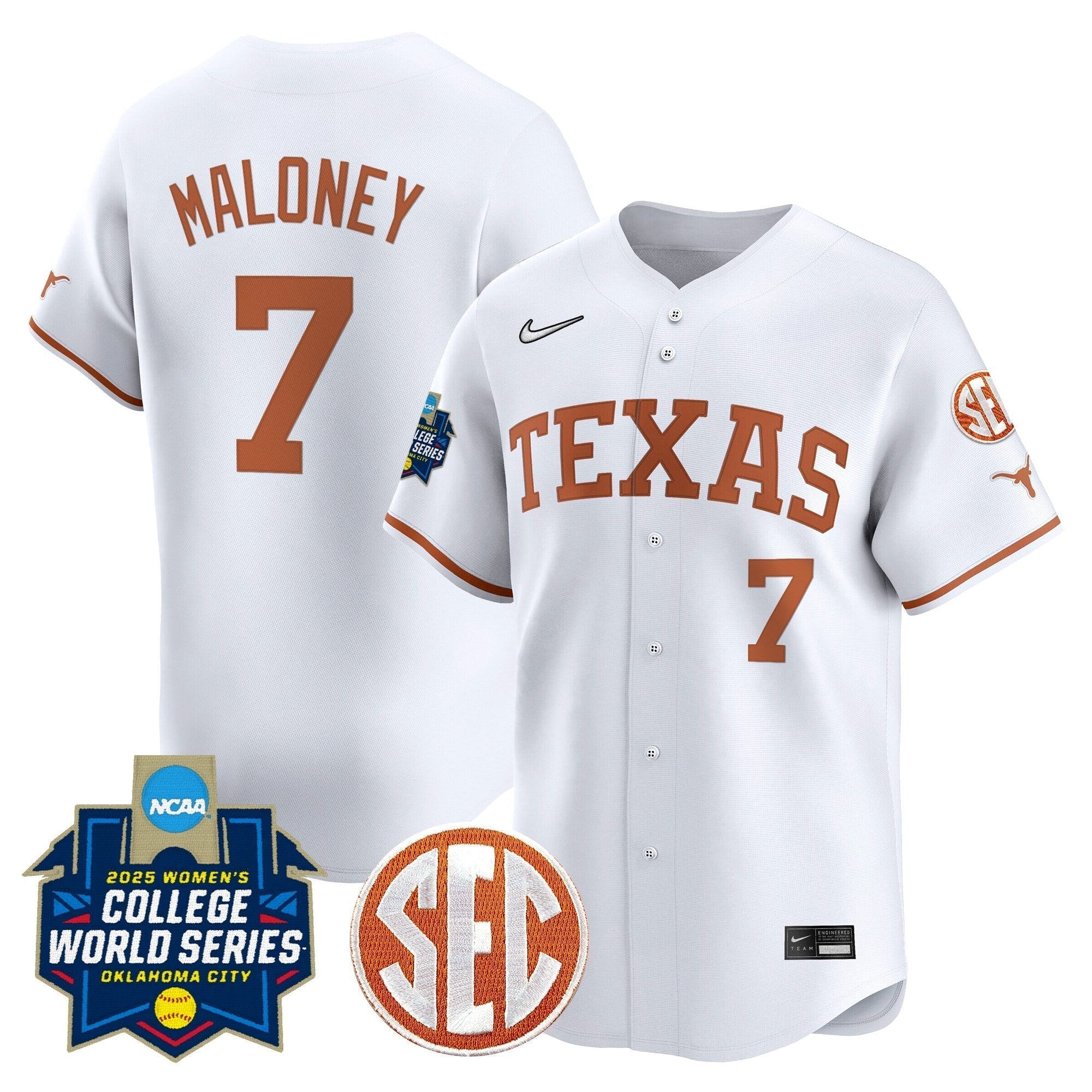 TEX Softball 2025 World Series (WCWS) Vapor Premier Limited Jersey - All Stitched