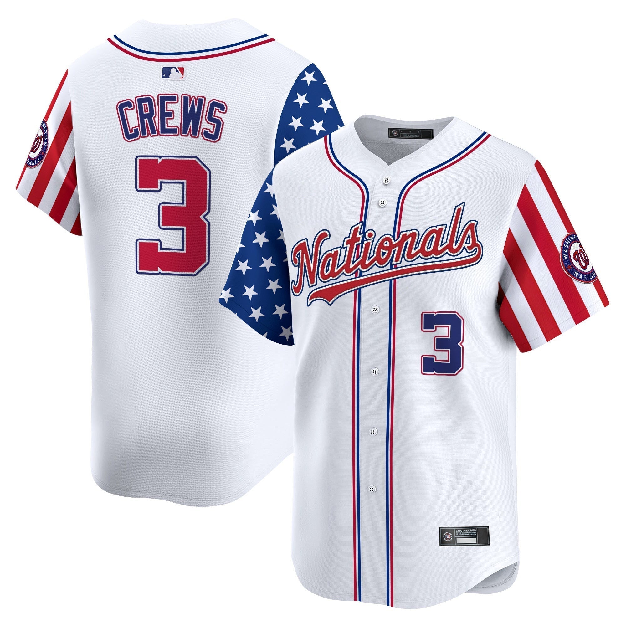 WSH 2025 Independence Day Vapor Premier Limited Men Jersey - All Stitched
