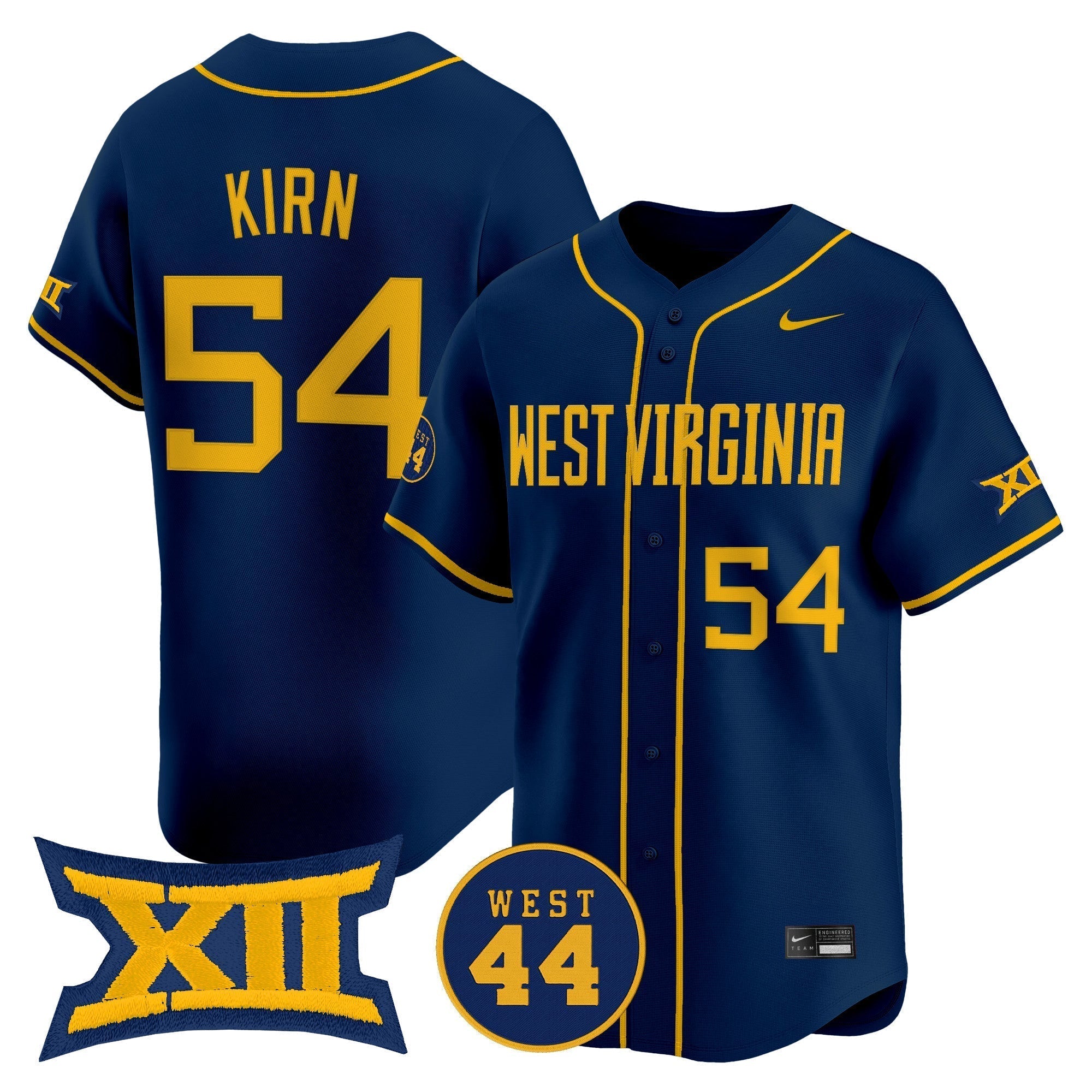 WVU 2025 Vapor Premier Limited Men Jersey - All Stitched