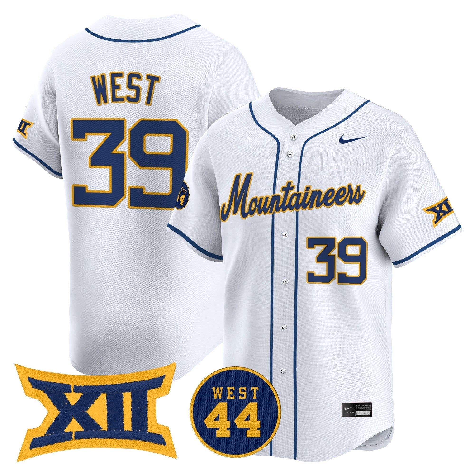 WVU 2025 Vapor Premier Limited Jersey - All Stitched