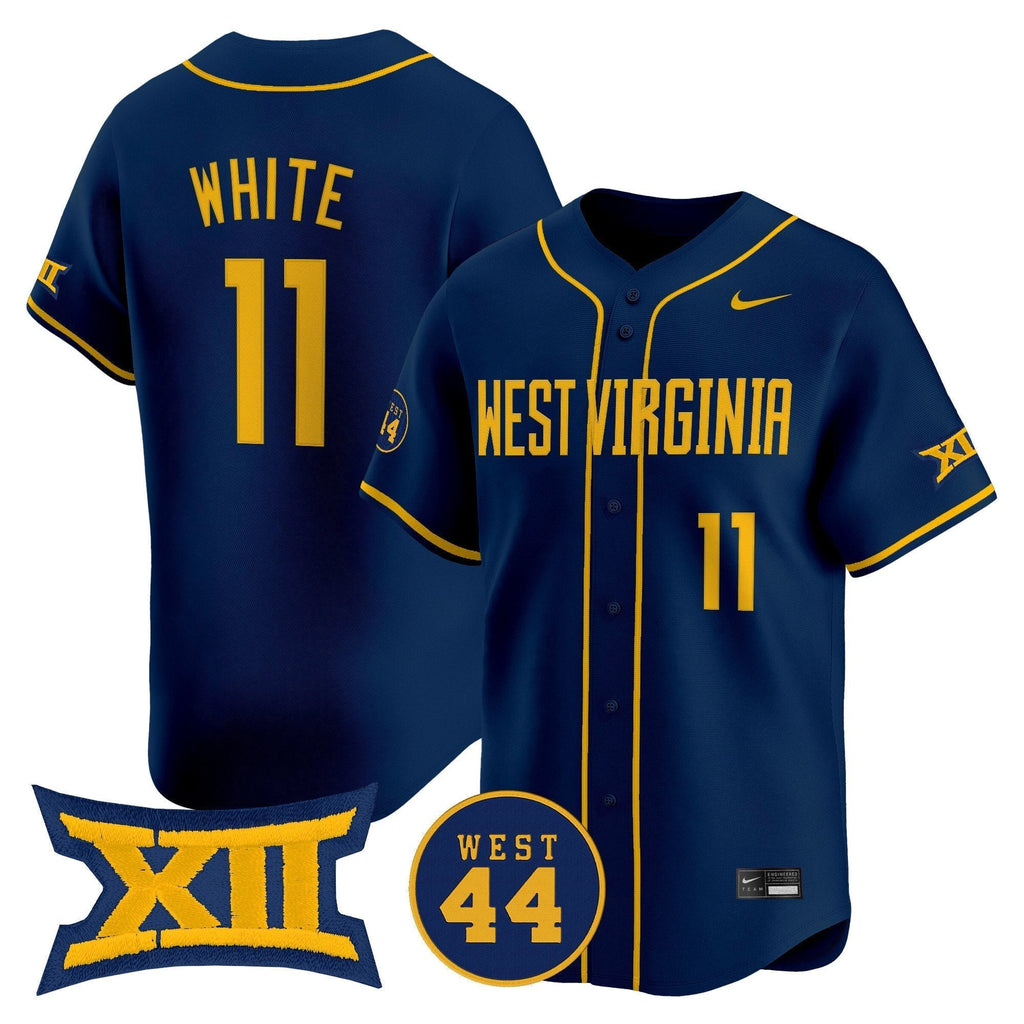 WVU 2025 Vapor Premier Limited Jersey - All Stitched