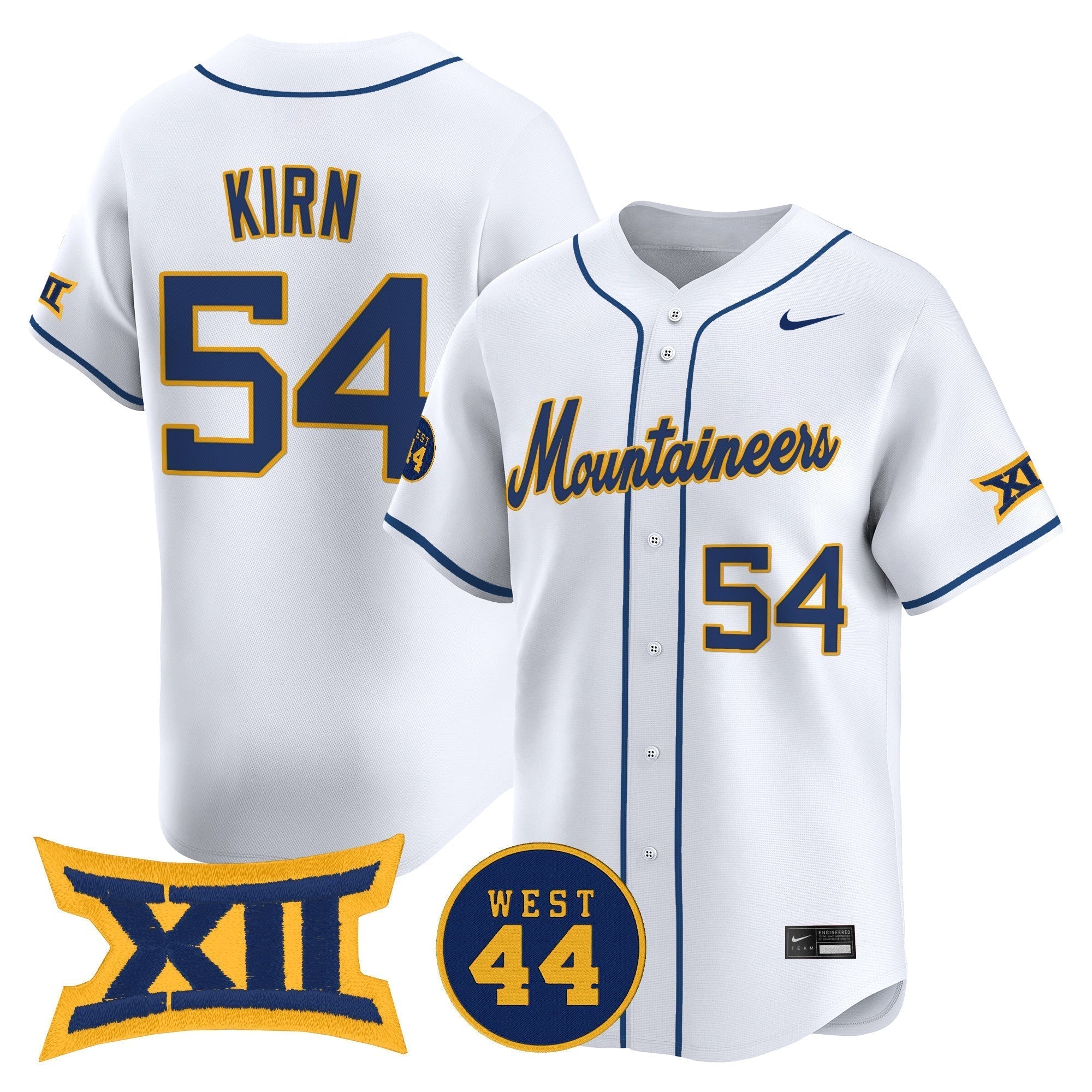 WVU 2025 Vapor Premier Limited Jersey - All Stitched