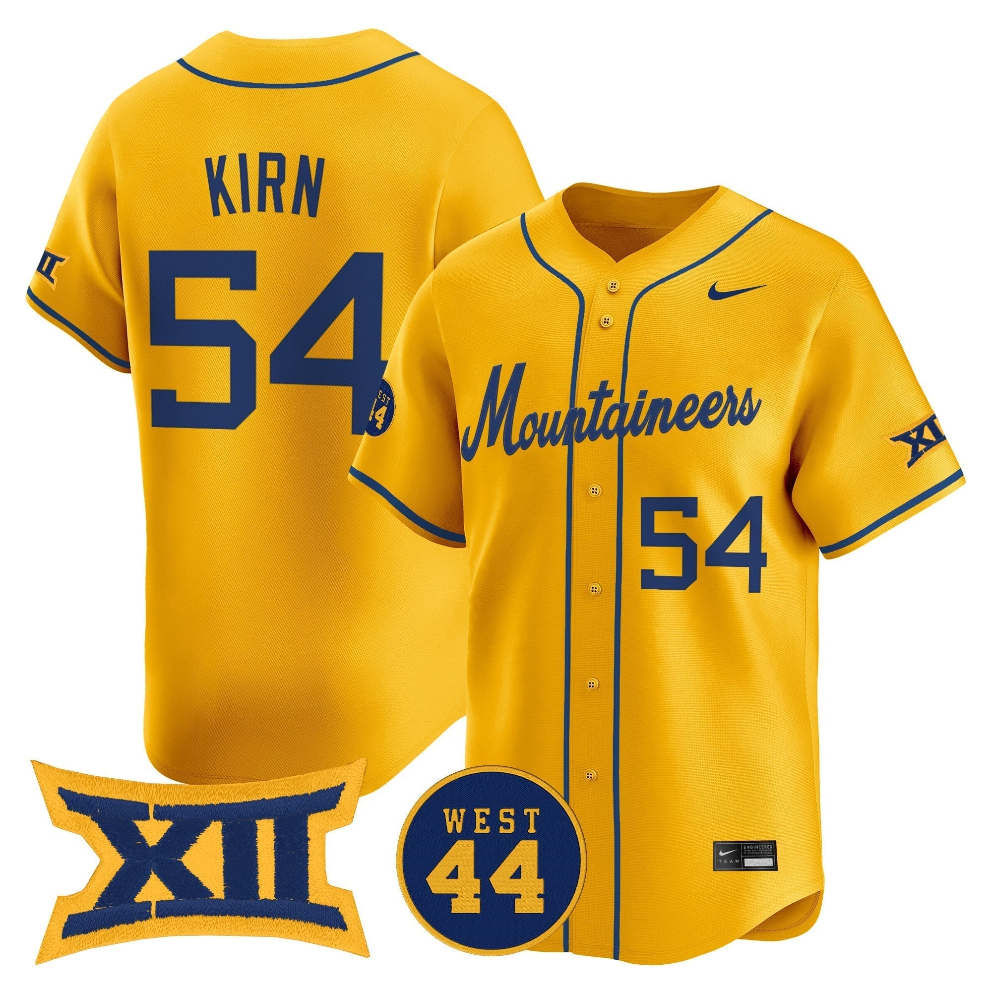 WVU 2025 Vapor Premier Limited Jersey - All Stitched
