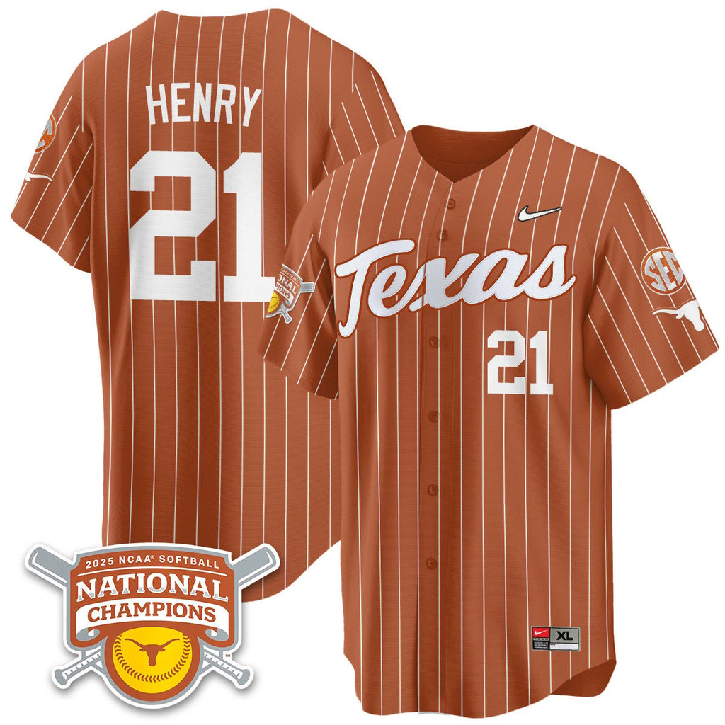 TEX Softball 2025 World Series Champions Limited Jersey - All Stitched