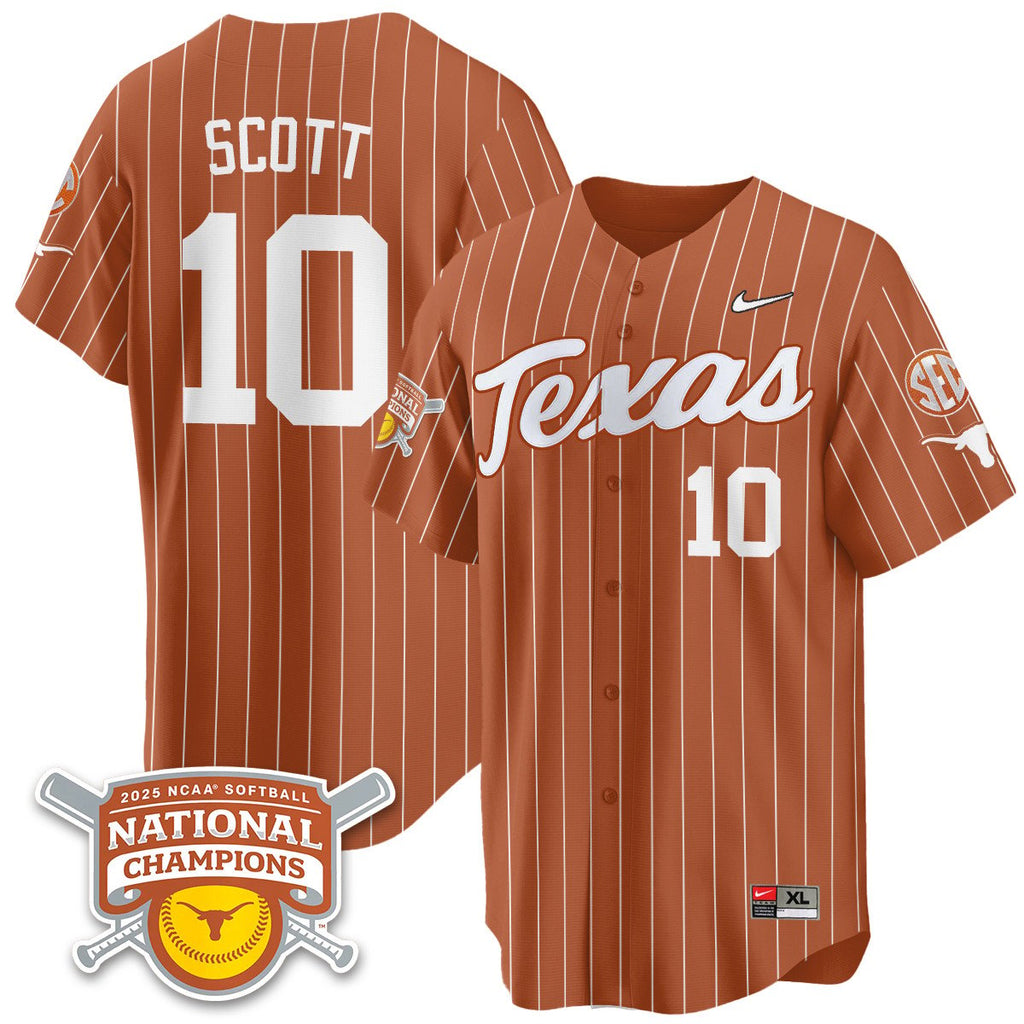 TEX Softball 2025 World Series Champions Limited Jersey - All Stitched