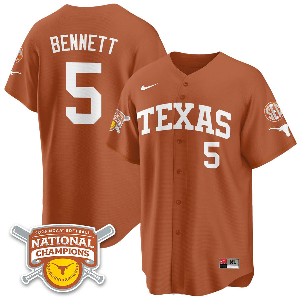 TEX Softball 2025 World Series Champions Limited Jersey - All Stitched