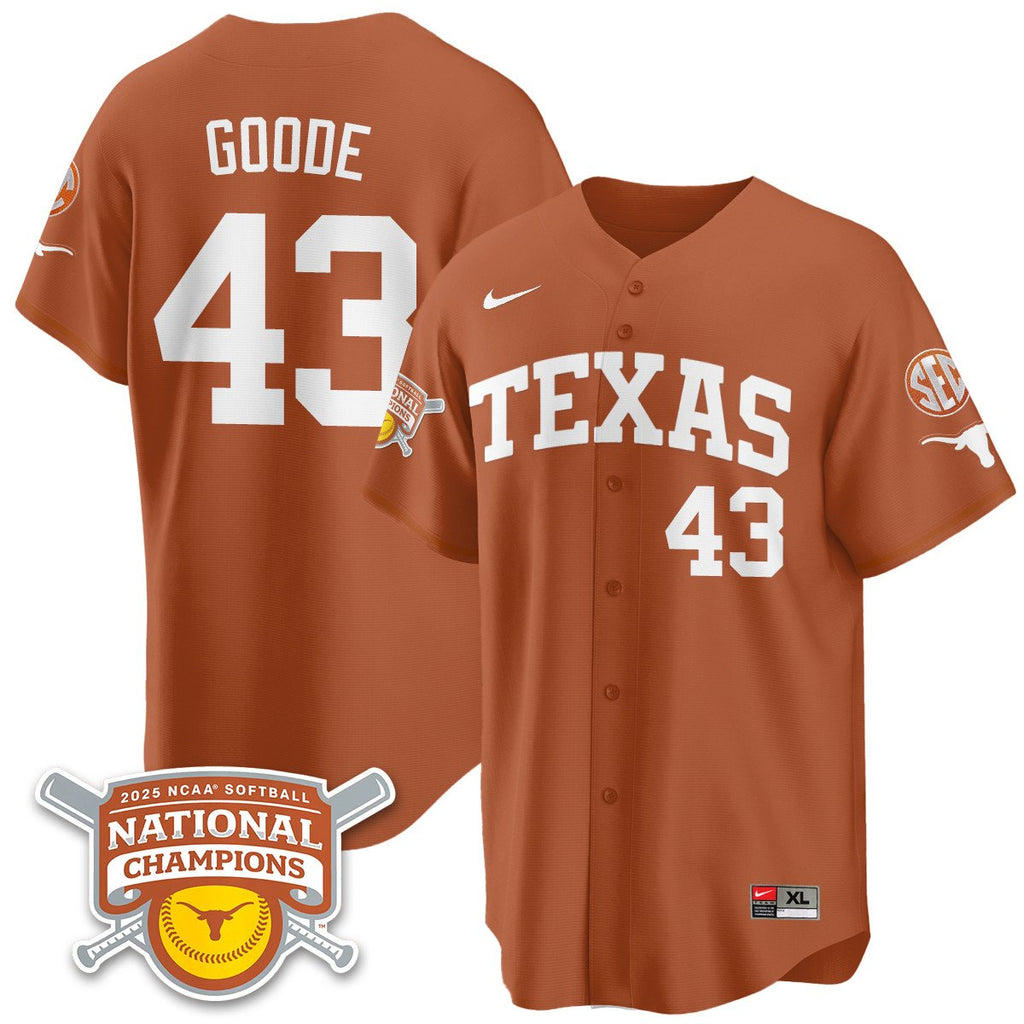 TEX Softball 2025 World Series Champions Limited Jersey - All Stitched