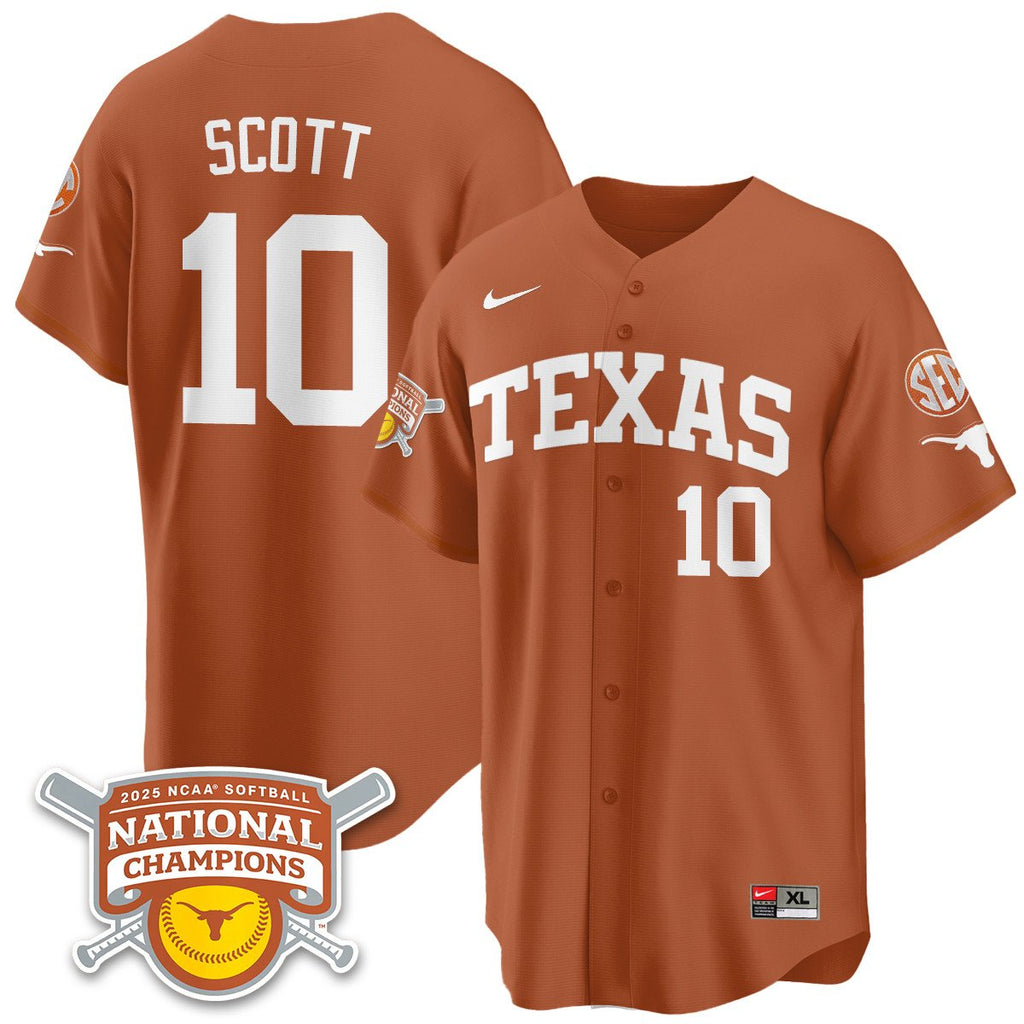TEX Softball 2025 World Series Champions Limited Jersey - All Stitched