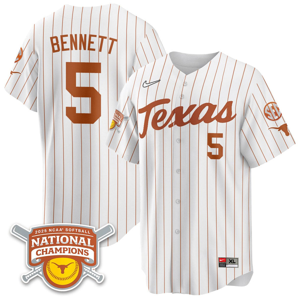 TEX Softball 2025 World Series Champions Limited Jersey - All Stitched