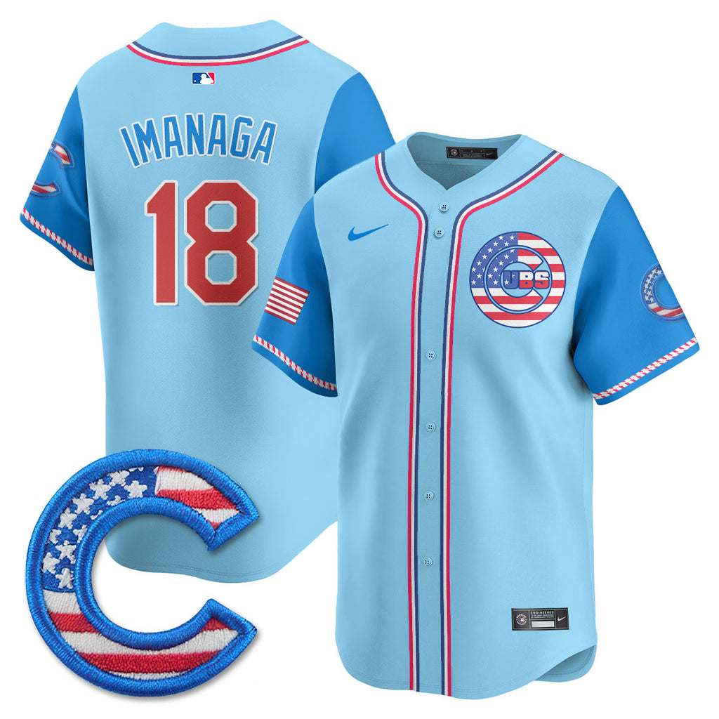 Men' Chicago Cubs 2025 Fourth of July Jersey - All Stitched