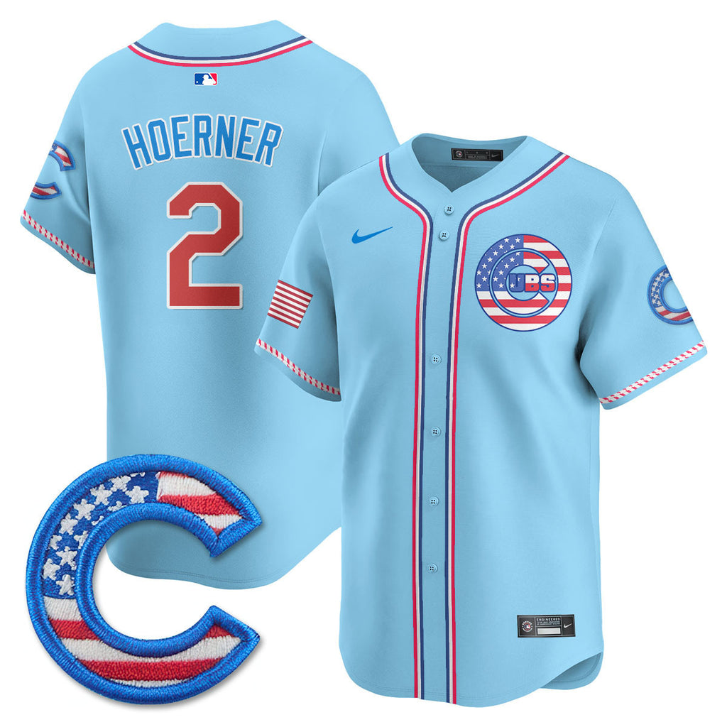 Men' Chicago Cubs 2025 Fourth of July Jersey - All Stitched
