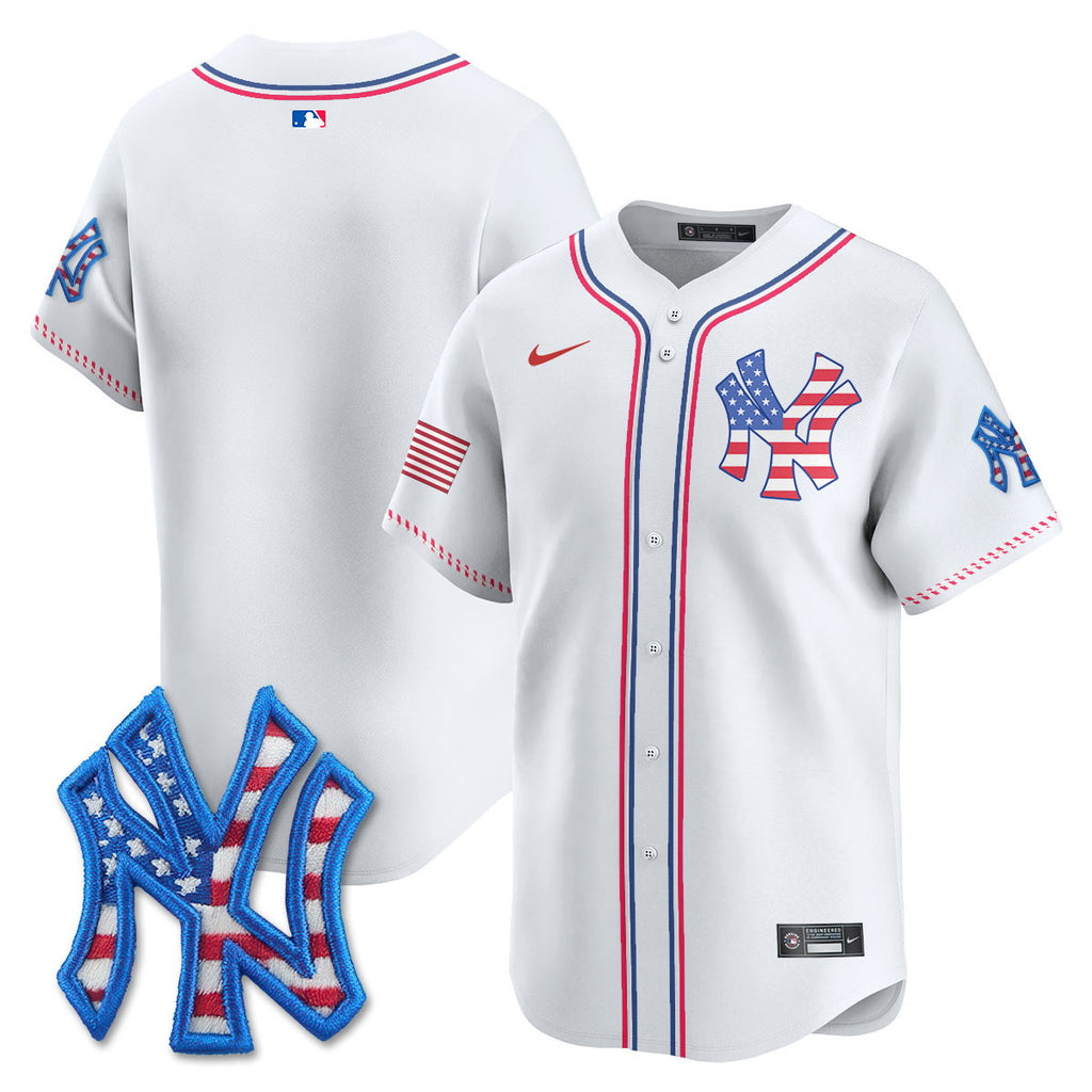 Men's New York Yankees 2025 Fourth of July Jersey - All Stitched