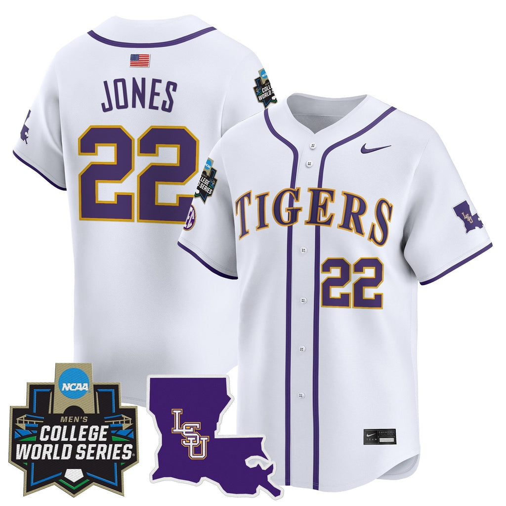 LSU 2025 World Series Vapor Premier Limited Jersey - Stitched