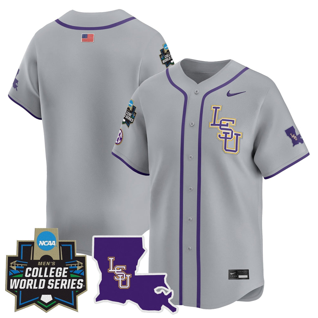 LSU 2025 World Series Vapor Premier Limited Jersey - Stitched