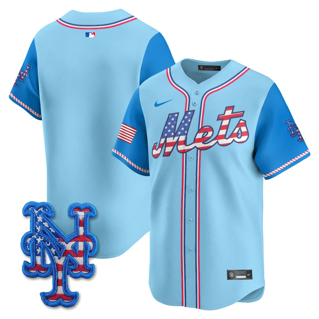 Men's New York Mets 2025 Fourth of July Jersey - All Stitched