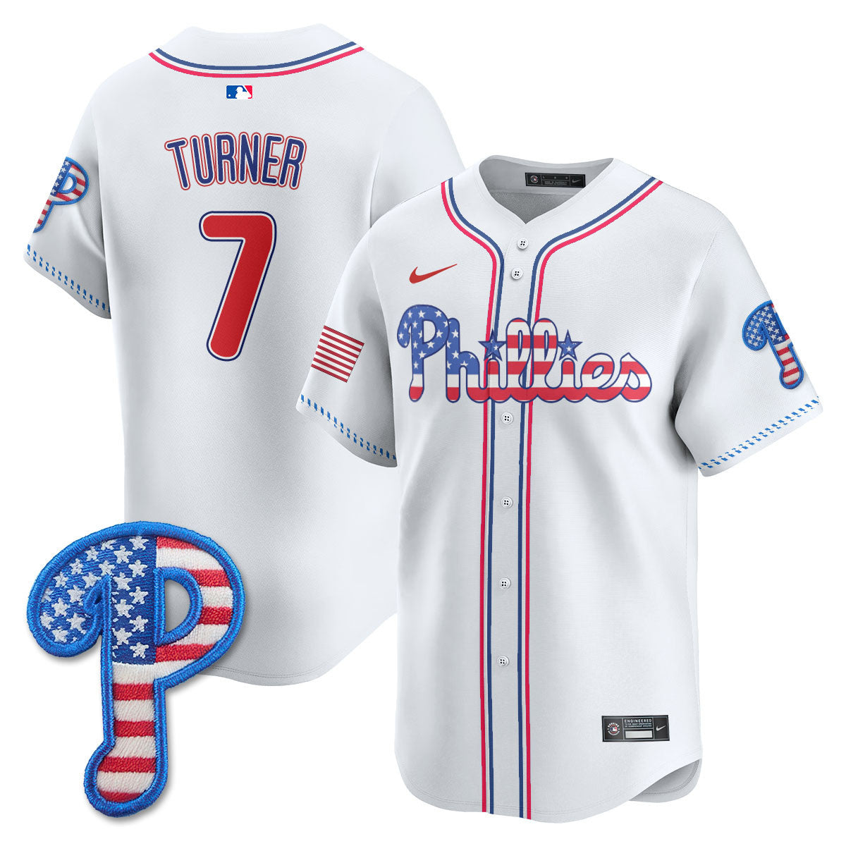 Men's Philadelphia Phillies 2025 Fourth of July Jersey - All Stitched