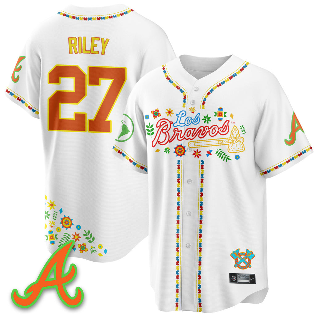 Men's Atlanta Braves 2025 "Los Bravos" Jersey - All Stitched