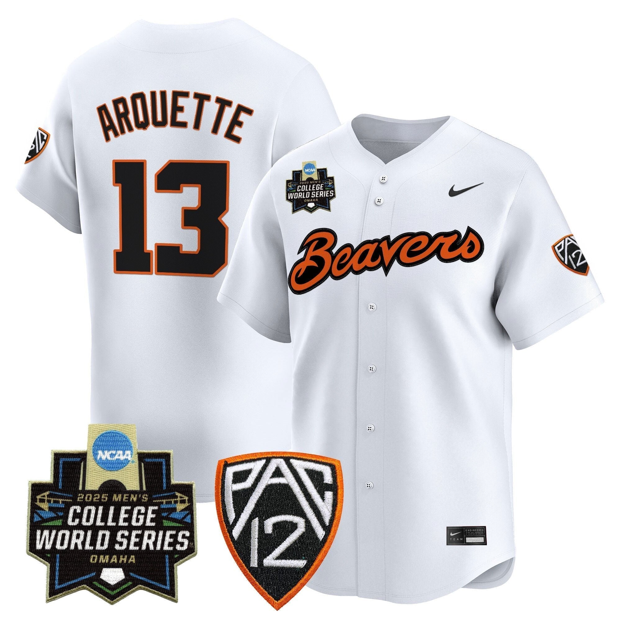 Oregon State Beavers 2025 World Series Vapor Premier Limited Jersey - Stitched