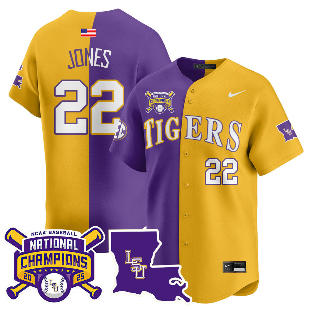 LSU 2025 World Series Champions Limited Jersey - Stitched