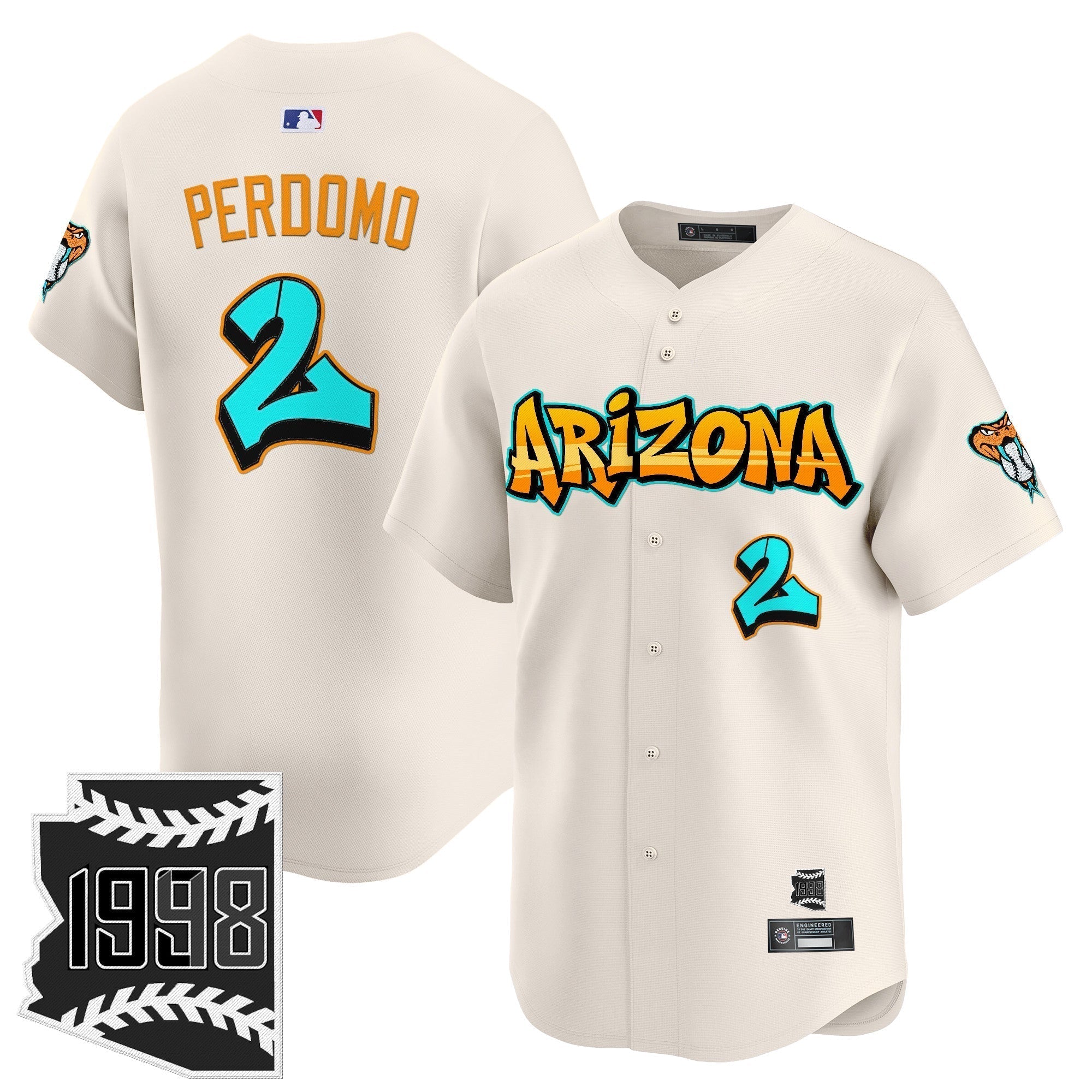 ARI 'Graffiti Desert Ink Edition' Vapor Premier Limited Jersey - Stitched