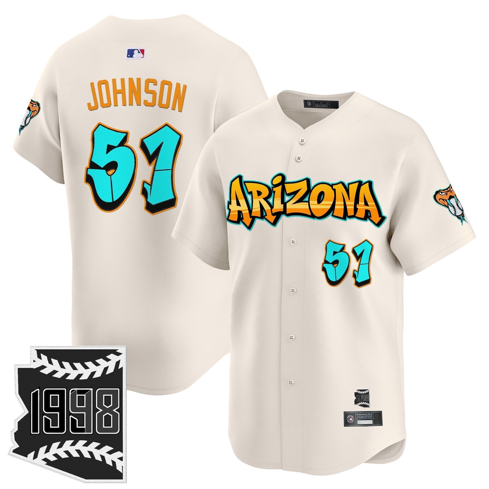 ARI 'Graffiti Desert Ink Edition' Vapor Premier Limited Jersey - Stitched