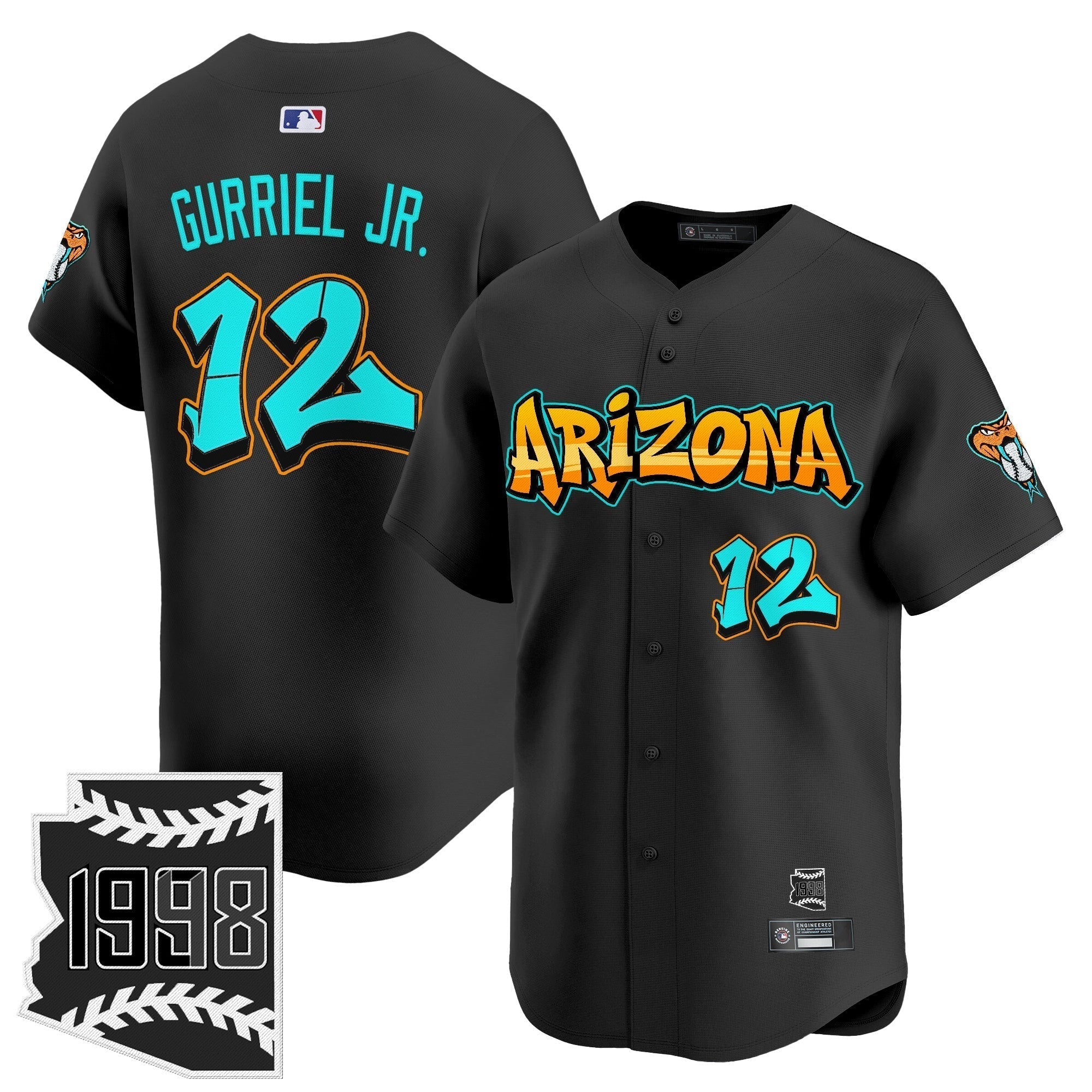 ARI 'Graffiti Desert Ink Edition' Vapor Premier Limited Jersey - Stitched