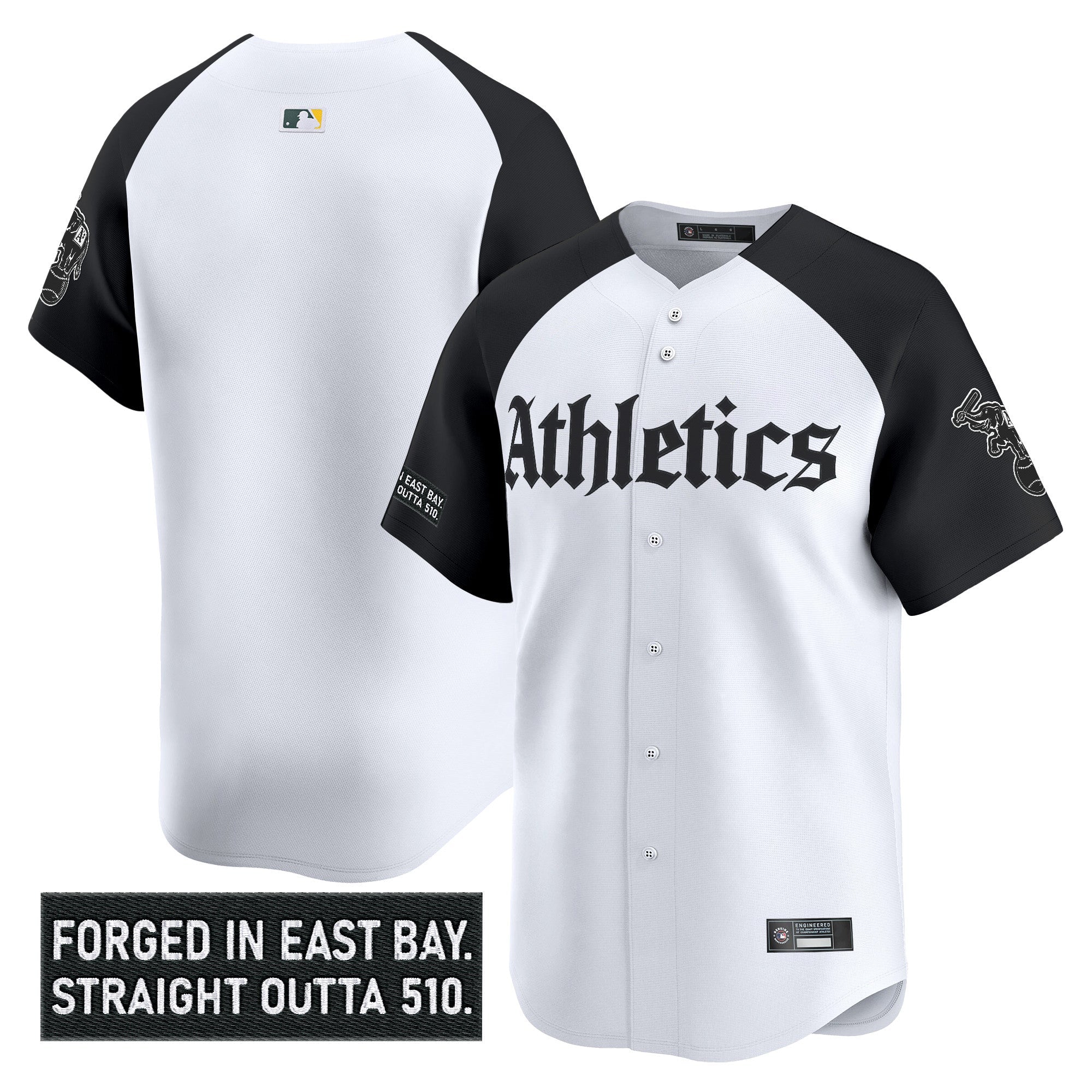 Athletics 'Gothic East Bay Edition' Vapor Premier Limited Jersey - Stitched