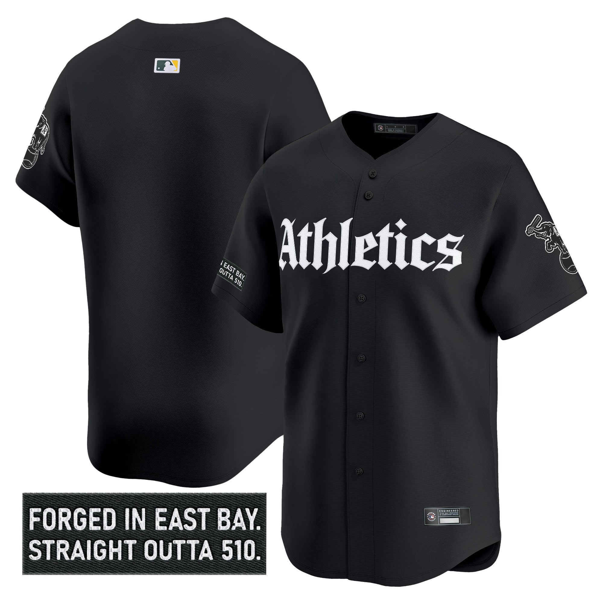Athletics 'Gothic East Bay Edition' Vapor Premier Limited Jersey - Stitched