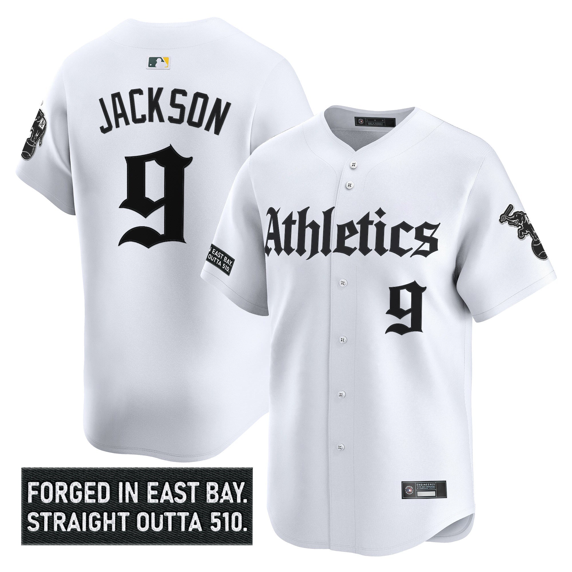 Athletics 'Gothic East Bay Edition' Vapor Premier Limited Jersey - Stitched
