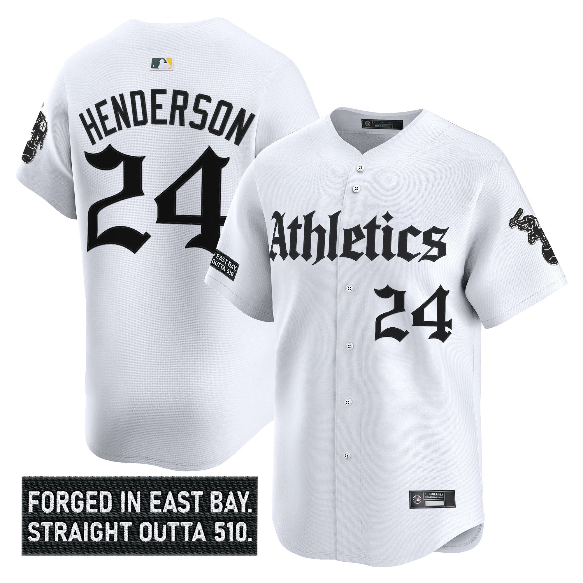 Athletics 'Gothic East Bay Edition' Vapor Premier Limited Jersey - Stitched