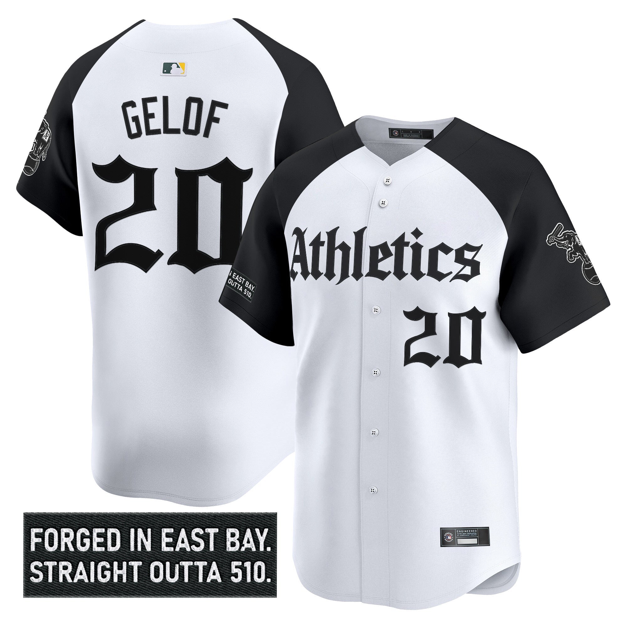 Athletics 'Gothic East Bay Edition' Vapor Premier Limited Jersey - Stitched