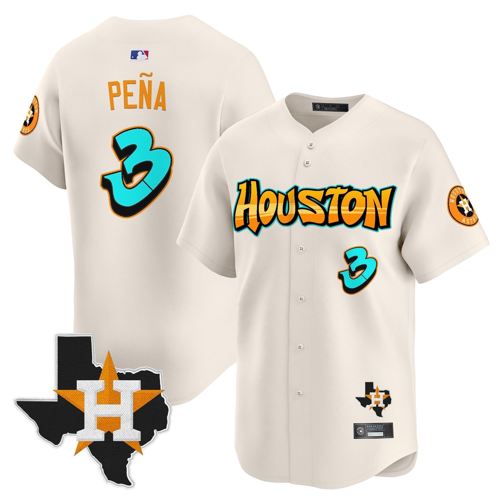 HOU 'Graffiti H-Town Edition' Vapor Premier Limited Jersey - Stitched