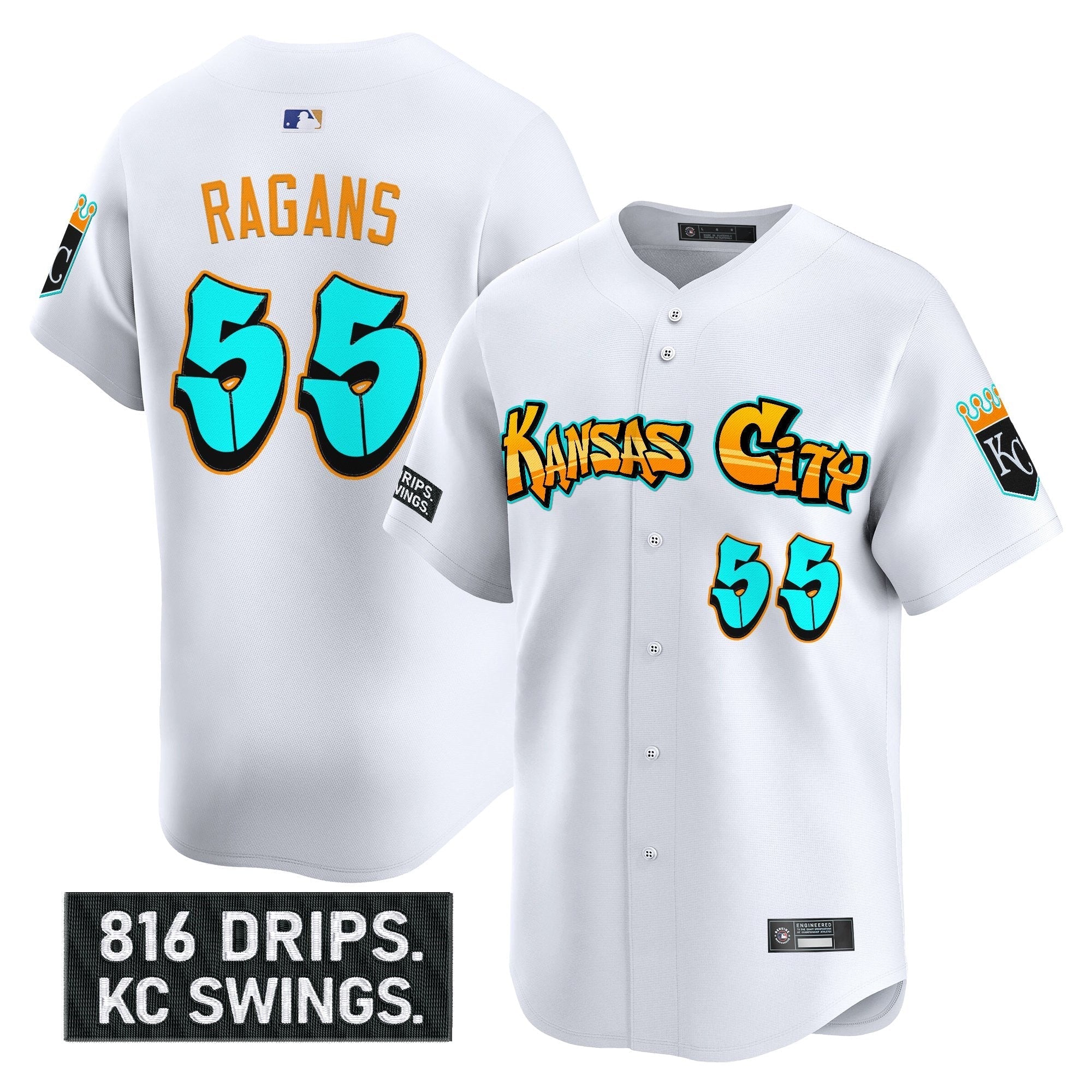 KC 'Graffiti Crown Drop Edition' Vapor Premier Limited Jersey - Stitched